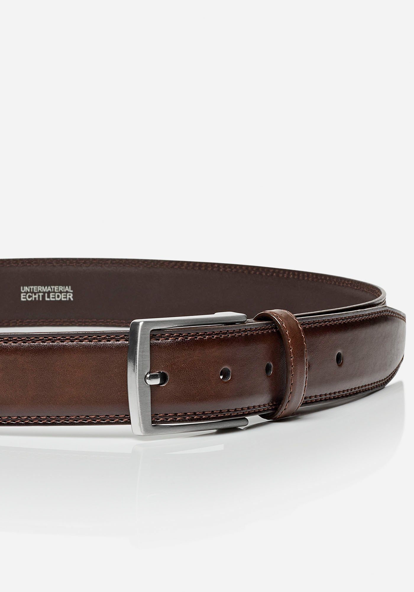 MONTI Synthetische riem Wenen 3,5 cm breed, klassiek-business, inkortbaar, tot maat 150 cm