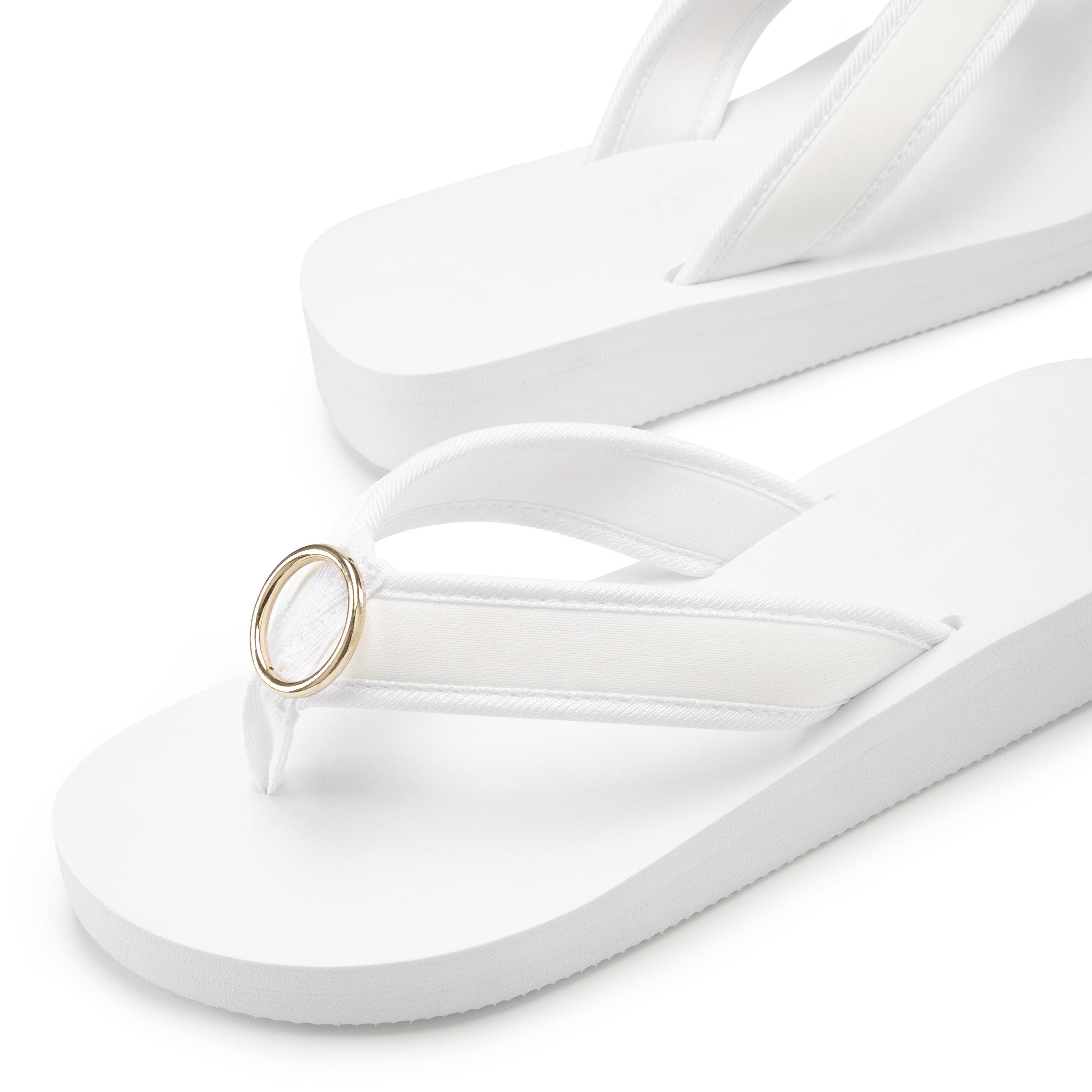 Lascana Badslippers Sandaal, pantoletten, badschoen met ringapplicatie "Italië" VEGAN
