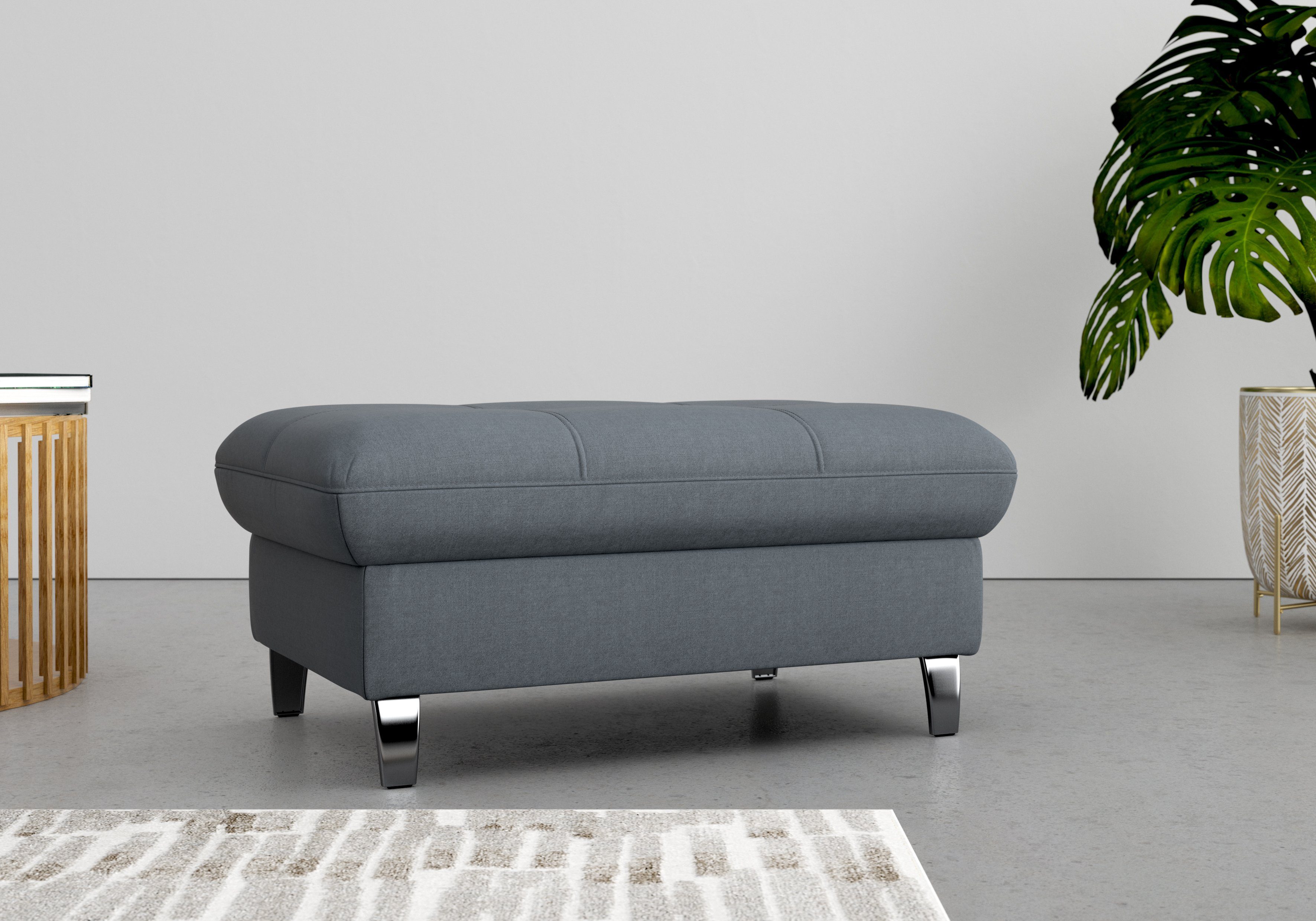sit&more Hocker met bergruimte Maggiore met bergruimte en moderne metalen poten