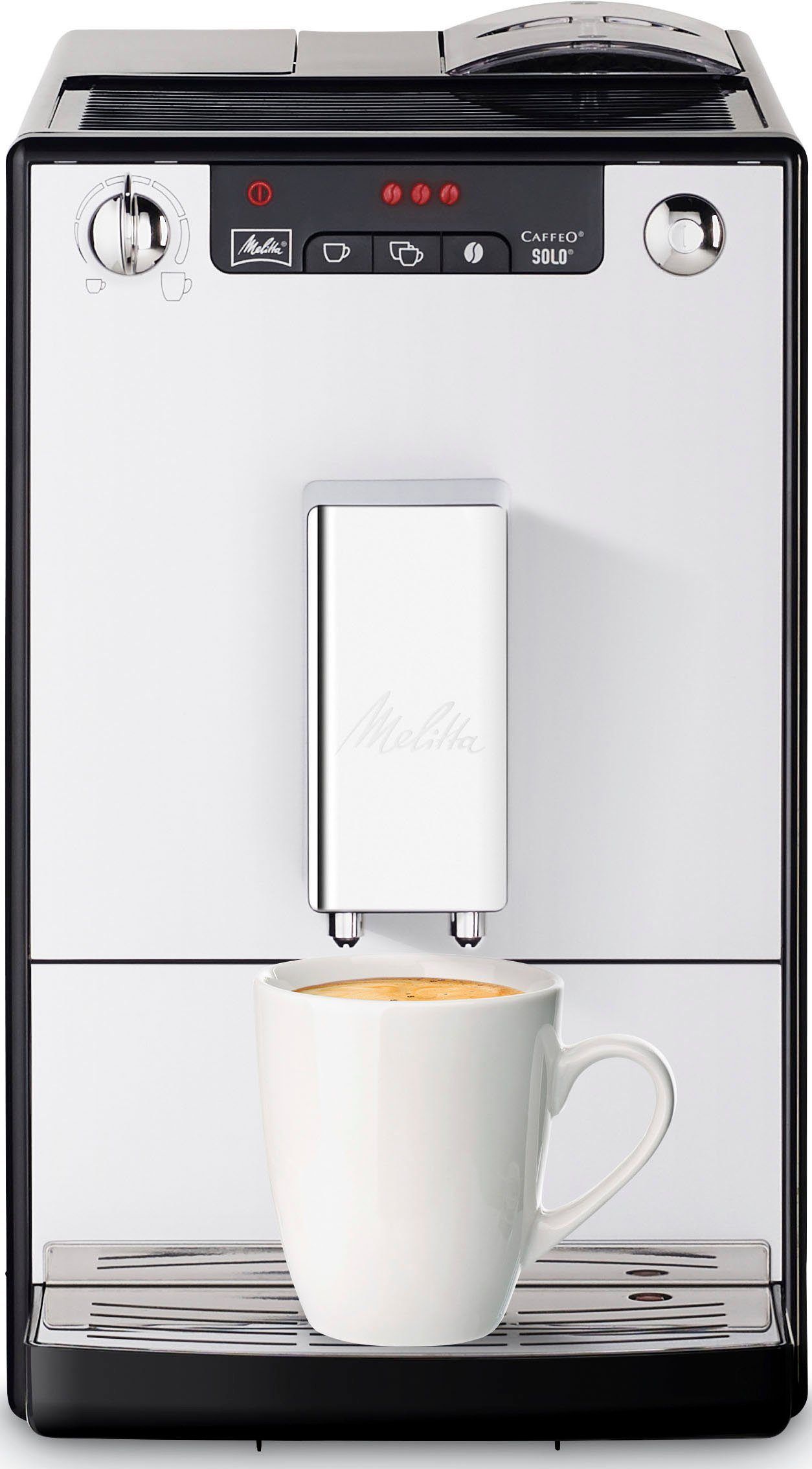 Melitta Volautomatisch koffiezetapparaat Solo® E950-201, zwart, Perfect voor caffè crema & espresso, slechts 20 cm breed