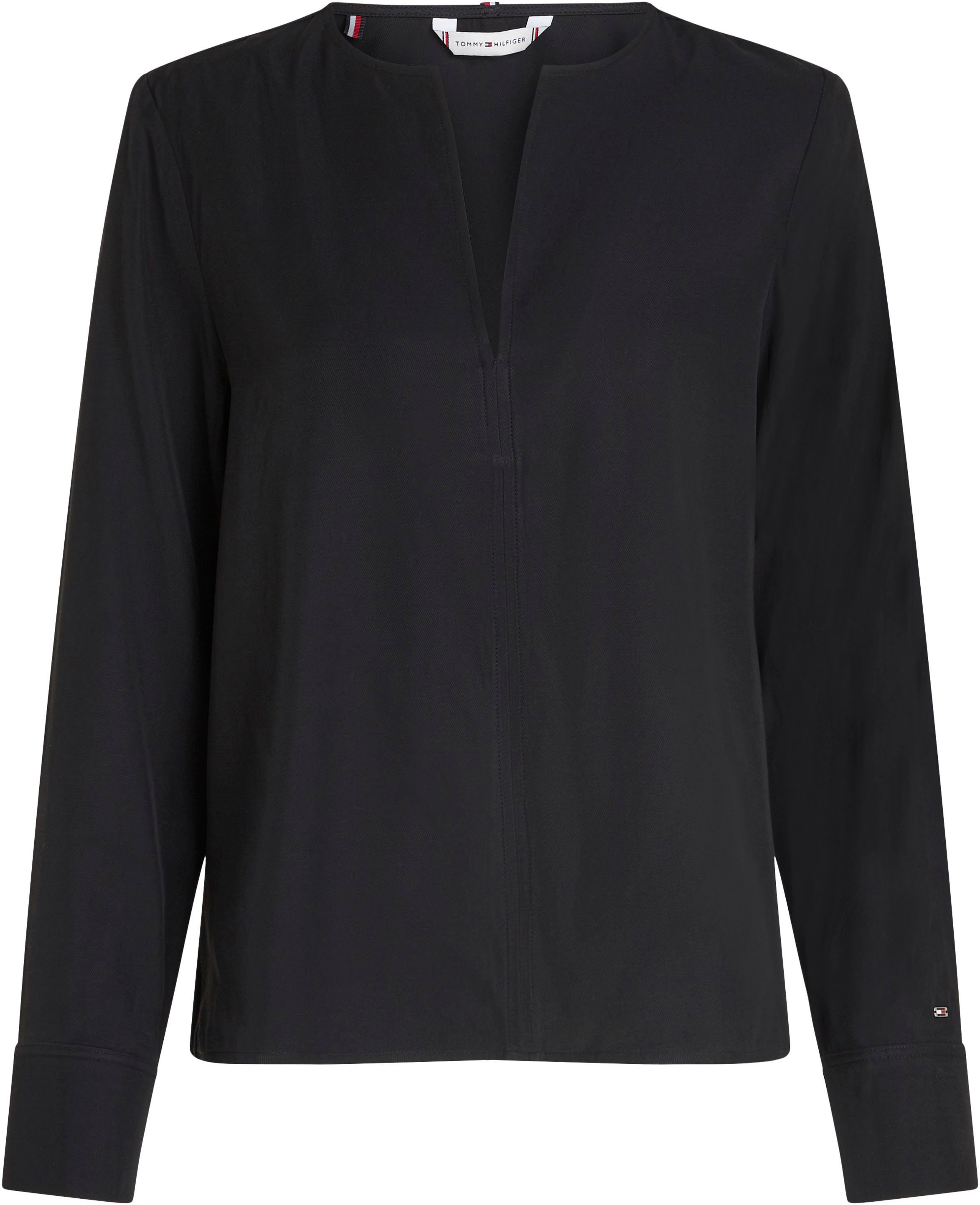Tommy Hilfiger Klassieke blouse VISCOSE REGULAR V-NECK LS BLOUSE