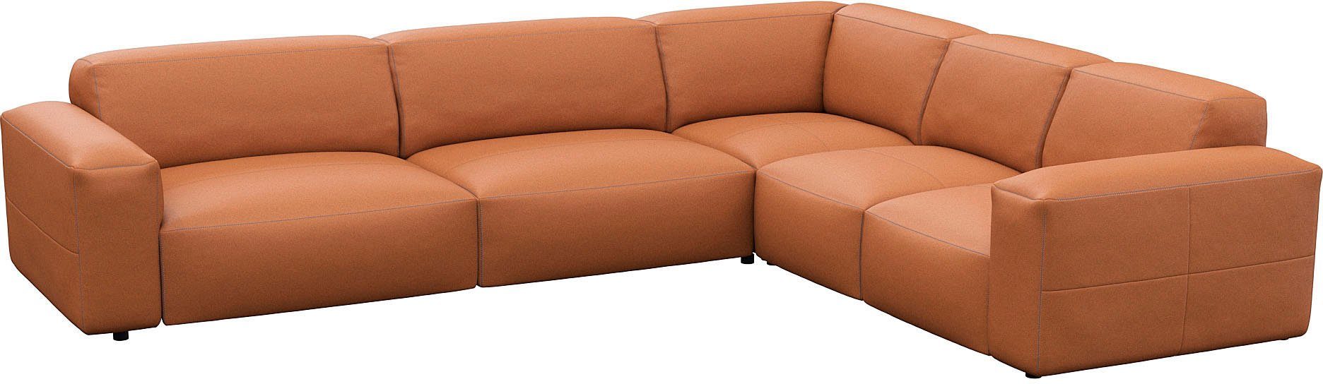 FLEXLUX Hoekbank Lucera, super comfortabel door hoogwaardige zitconstructie met koudschuim