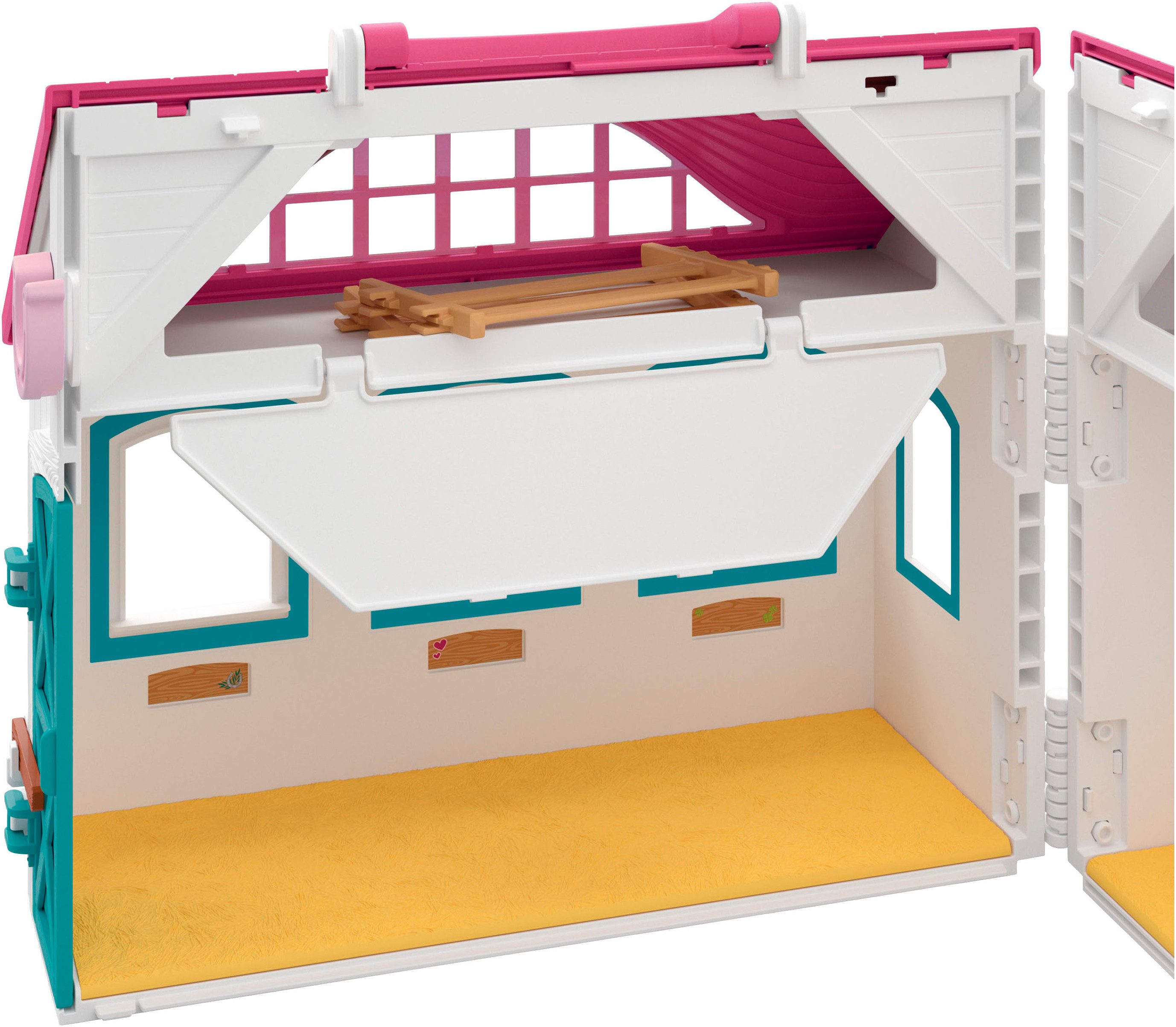 Schleich® Speelwereld HORSE CLUB, Offenstall -Kleines Hufeisen (42703)