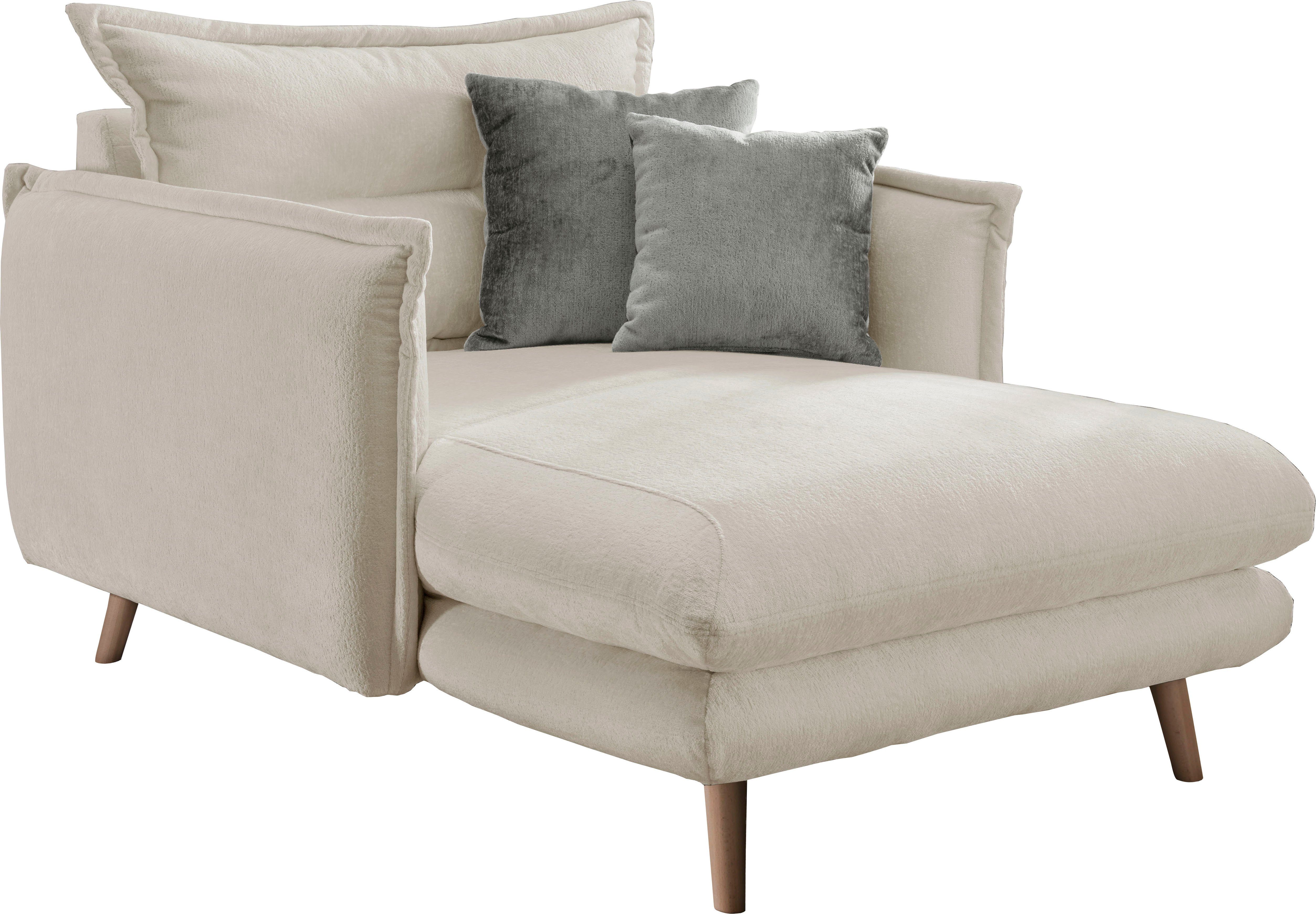 INOSIGN Loveseat LAZIO moderne fauteuil met een comfortabele bekleding, 2 stuks decoratieve sierkussens