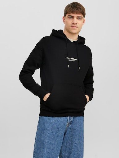 Jack & Jones Hoodie JORVESTERBRO SWEAT HOOD NOOS heren hoodies maat M zwart