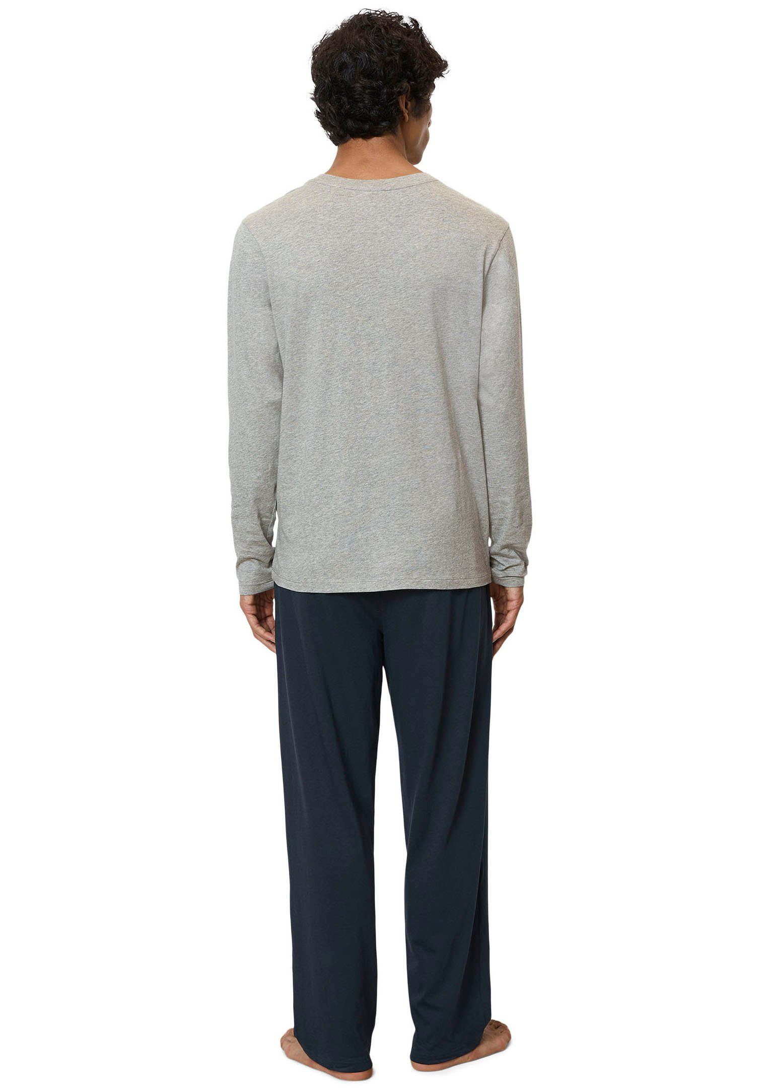 Marc O'Polo Pyjama Mix & Match Cotton met merkembleem op de borst (set, 2-delig)