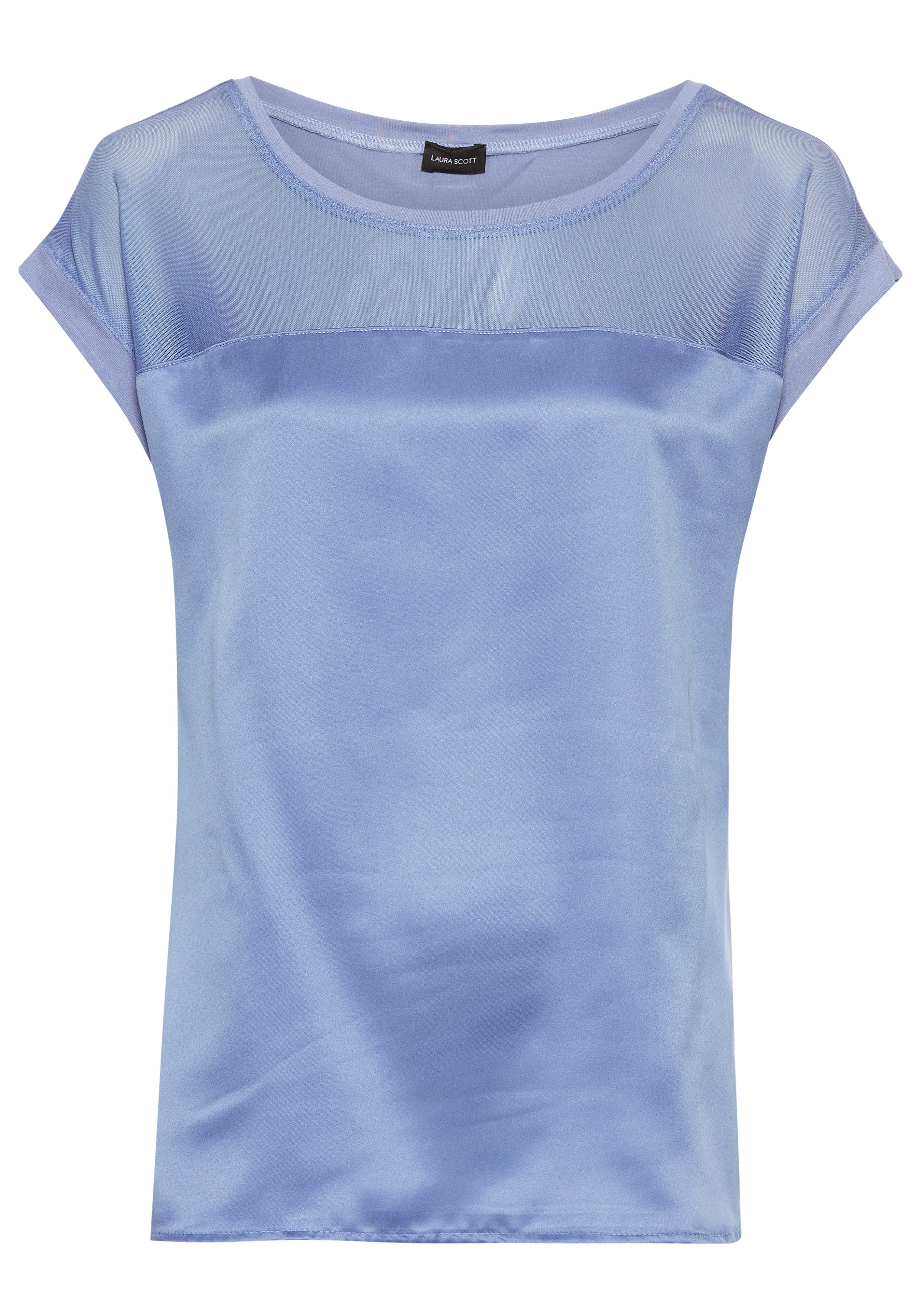 Laura Scott Shirtblouse met meshdeel