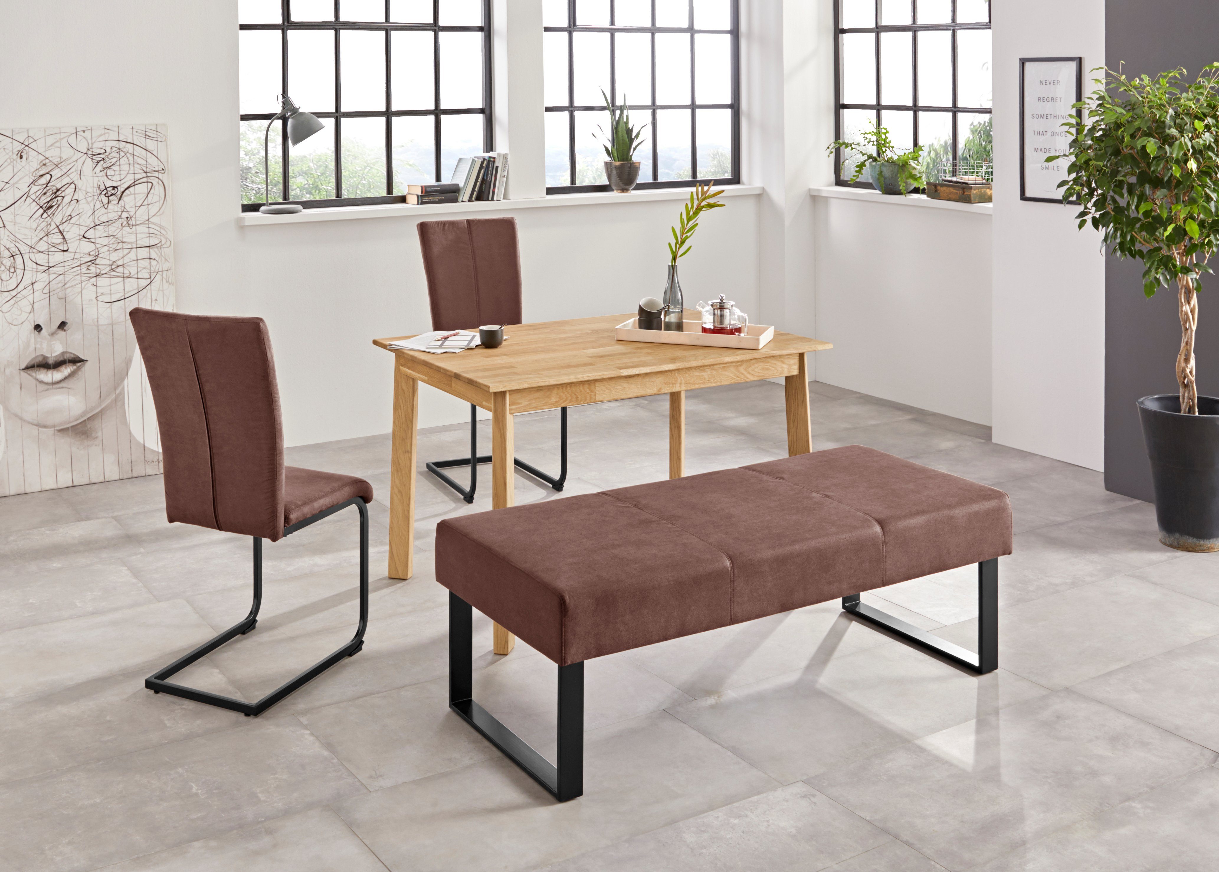 Home affaire Vrijdragende stoel Oliver Stoel belastbaar tot 120 kg (set, 2 stuks)
