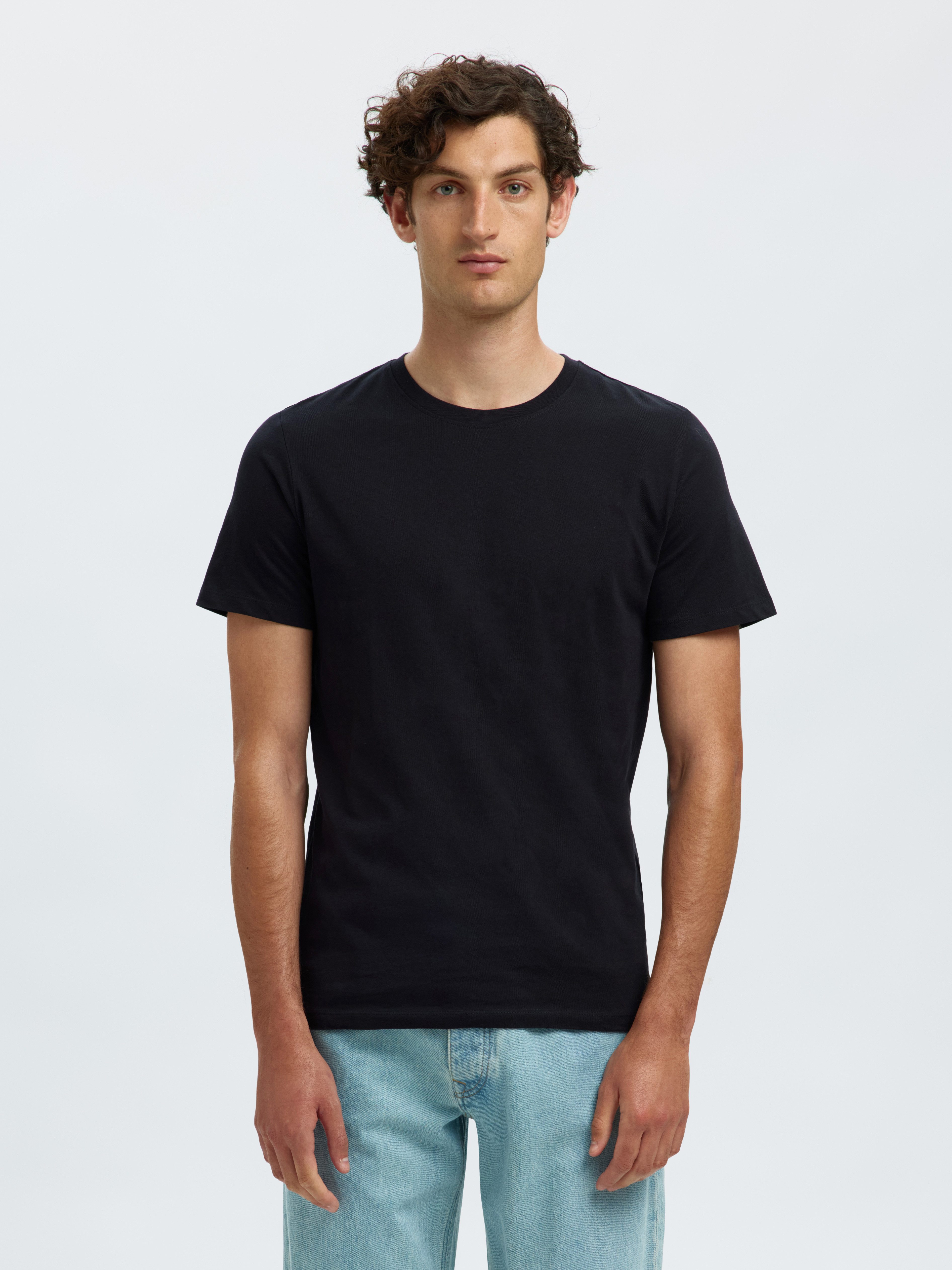 SELECTED HOMME Shirt met ronde hals SLHCORMAC SS O-NECK TEE 5 PACK NOOS (set, 5-delig)