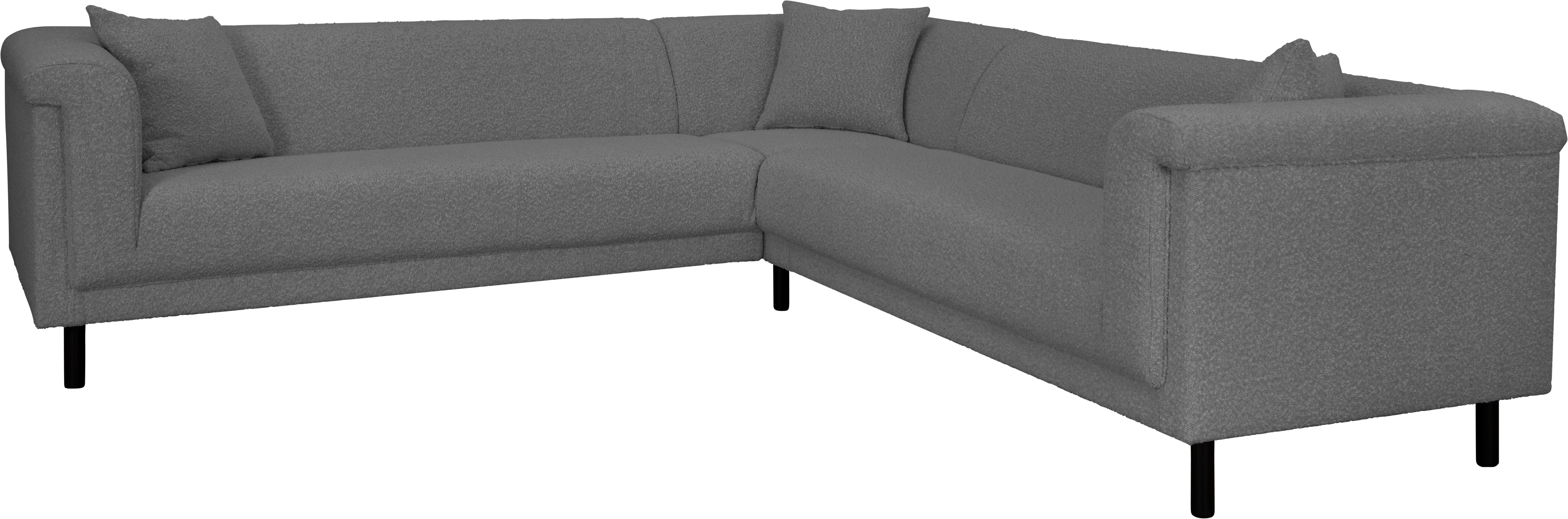 INOSIGN Hoekbank AGNIA L-vorm BxDxH: 244x244x71 cm incl. sierkussen, gelijkbenig, ook in cord
