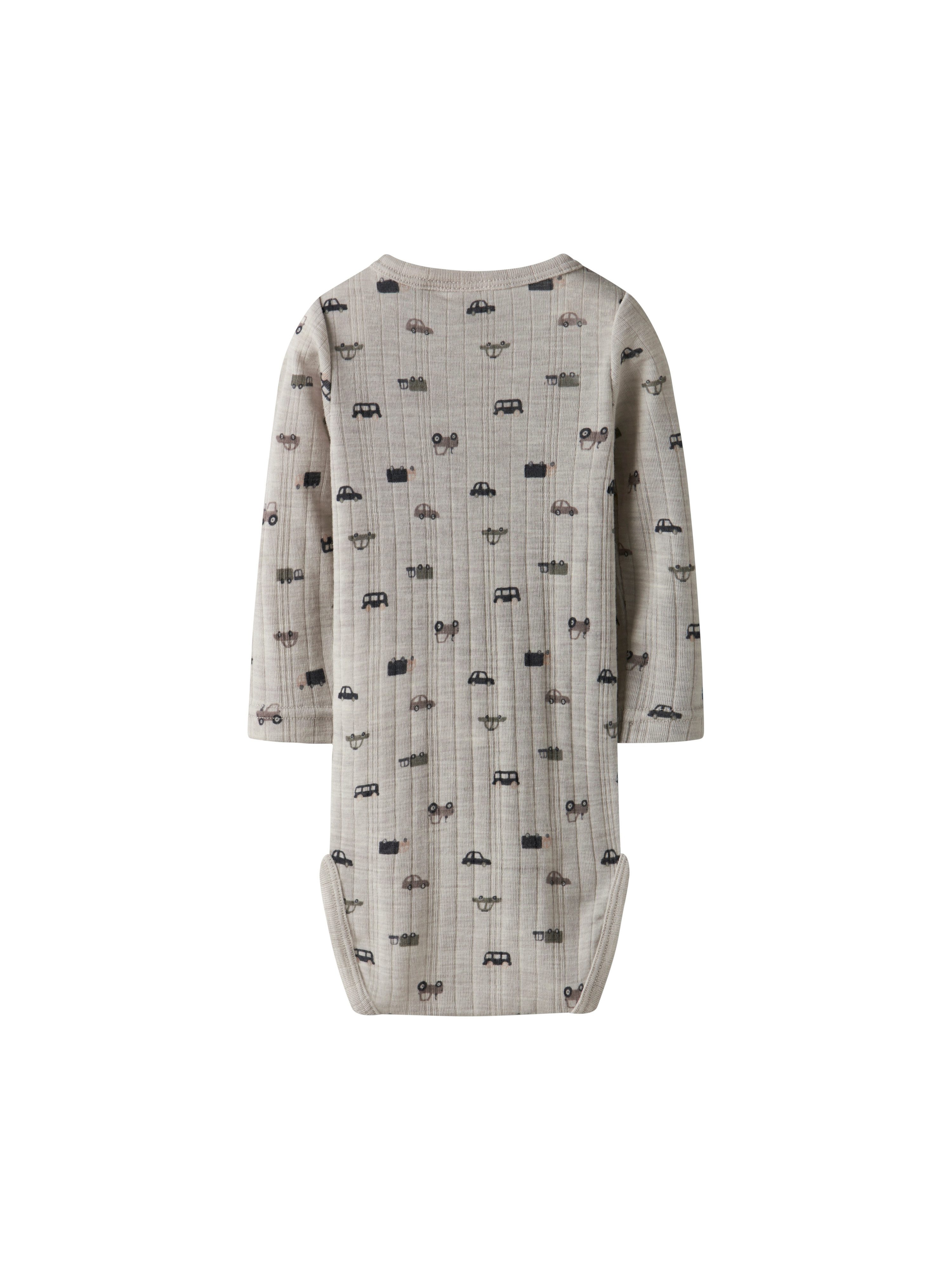 Name It Body met lange mouwen NBMWANG WOOL NEEDLE LS BODY NOOS