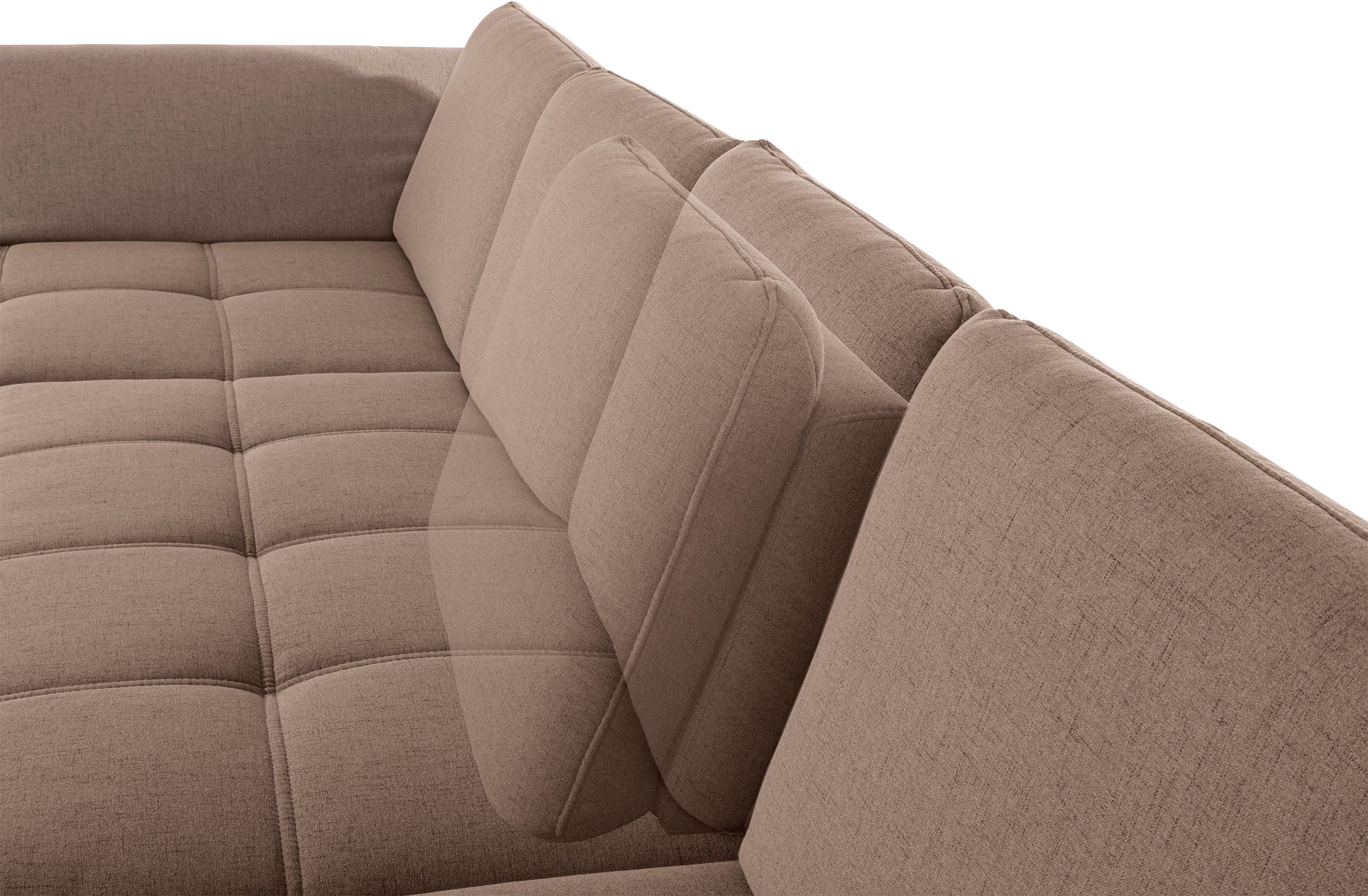 Places of Style Zithoek Costello U-vorm, met zitdiepteverstelling, armleuningverstelling en