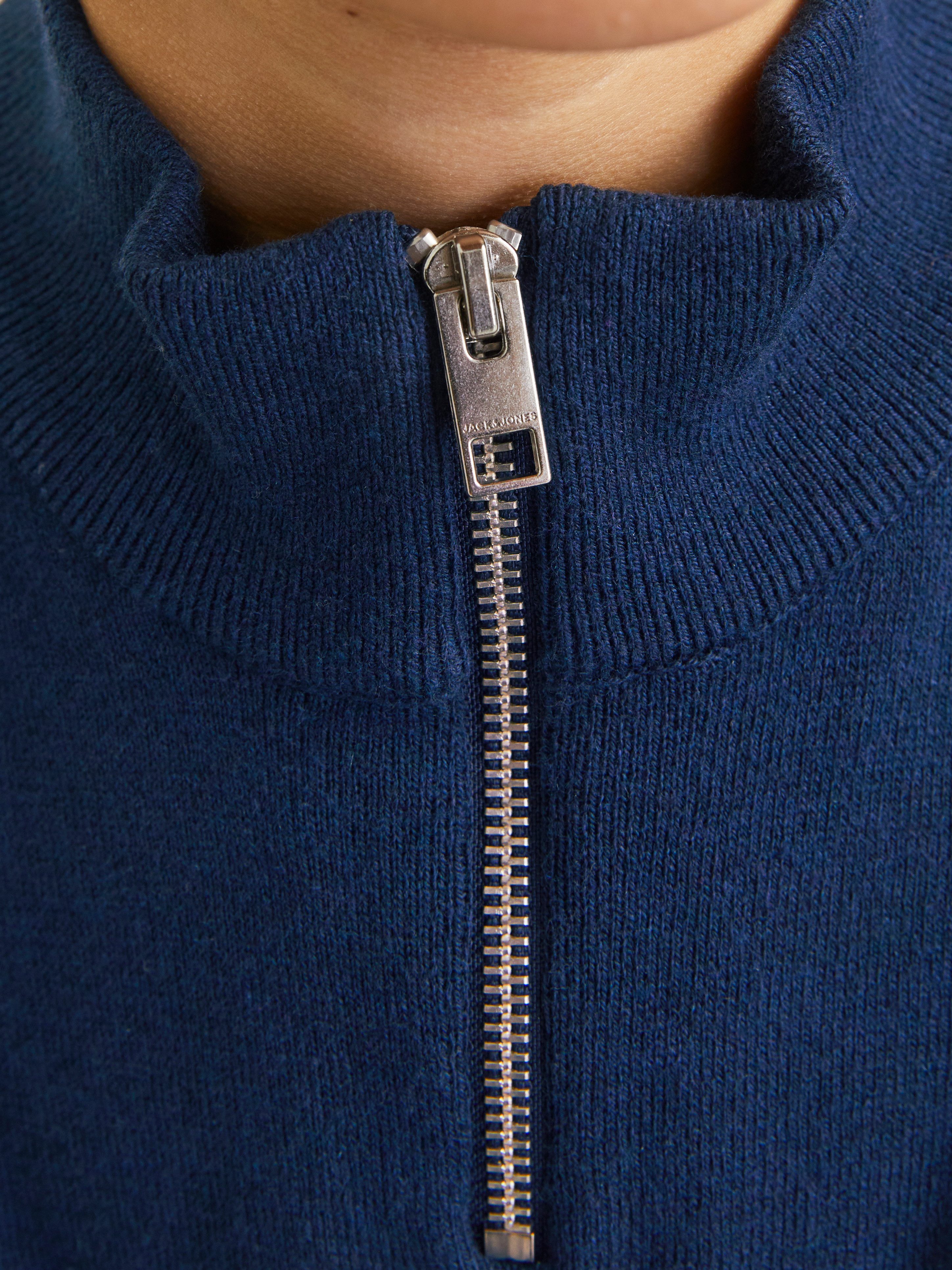 Jack & Jones Junior Schipperstrui JJEEMIL KNIT HALF ZIP NOOS JNR