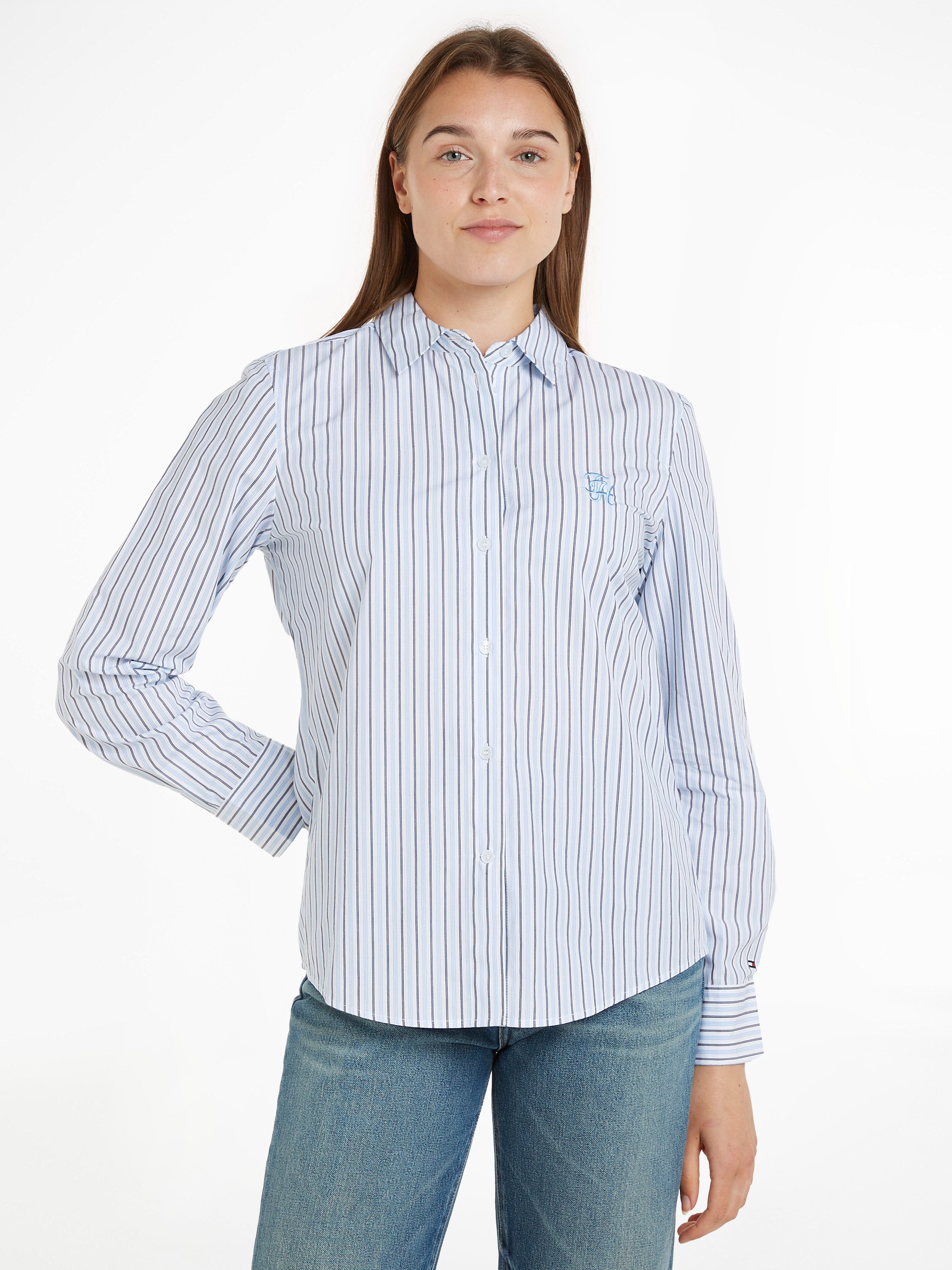 Tommy Hilfiger Overhemdblouse STRIPE REGULAR SHIRT