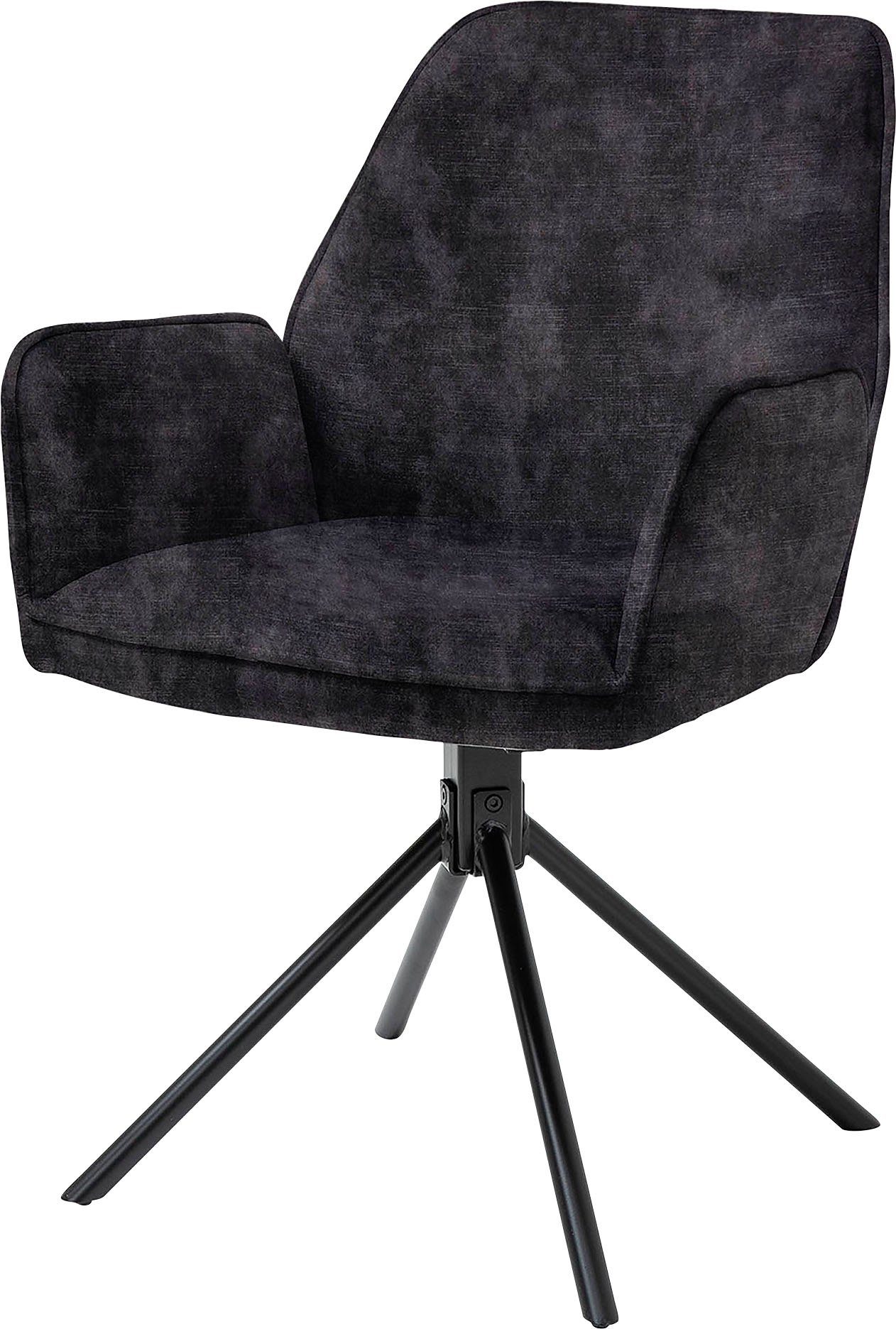 byLIVING Eetkamerstoel Blair set van 2, 360° draaibaar, gezellige fauteuil, verschillende stoffen (set, 2 stuks)