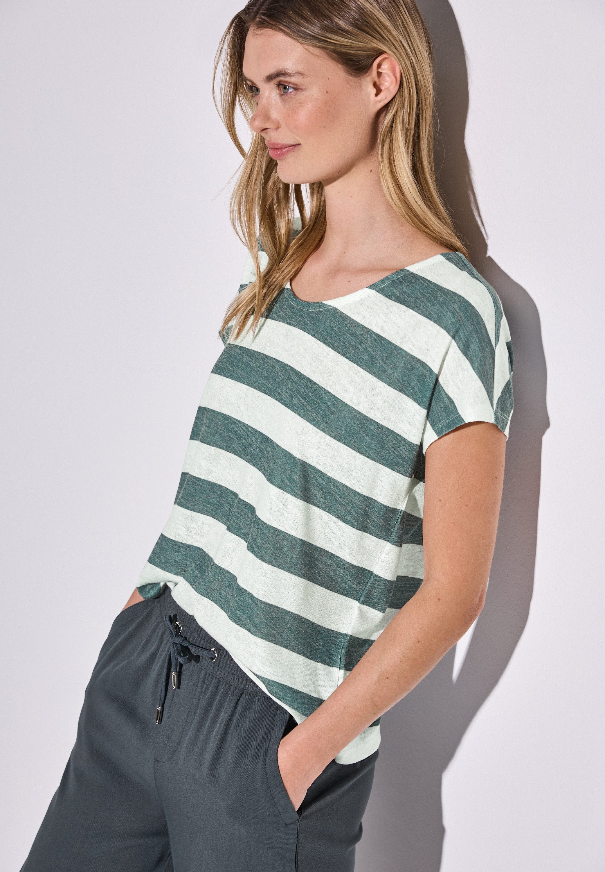 STREET ONE Shirttop met gestreept patroon