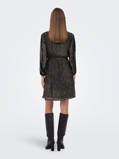 Only Gedessineerde jurk ONLCERA 3/4 SHORT DRESS WVN NOOS