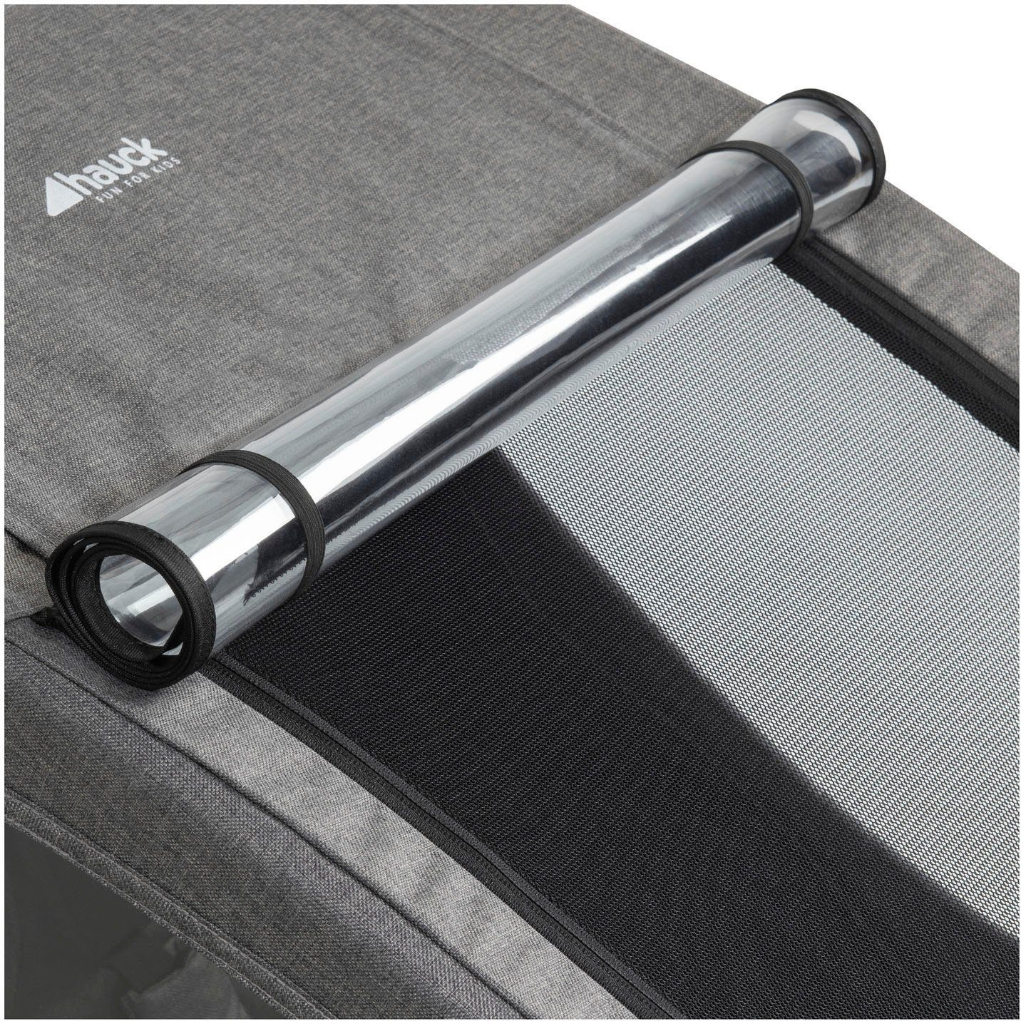 Hauck Kinderen fiets aanhanger 2in1 Bike Trailer und Buggy Dryk Duo, melange grey