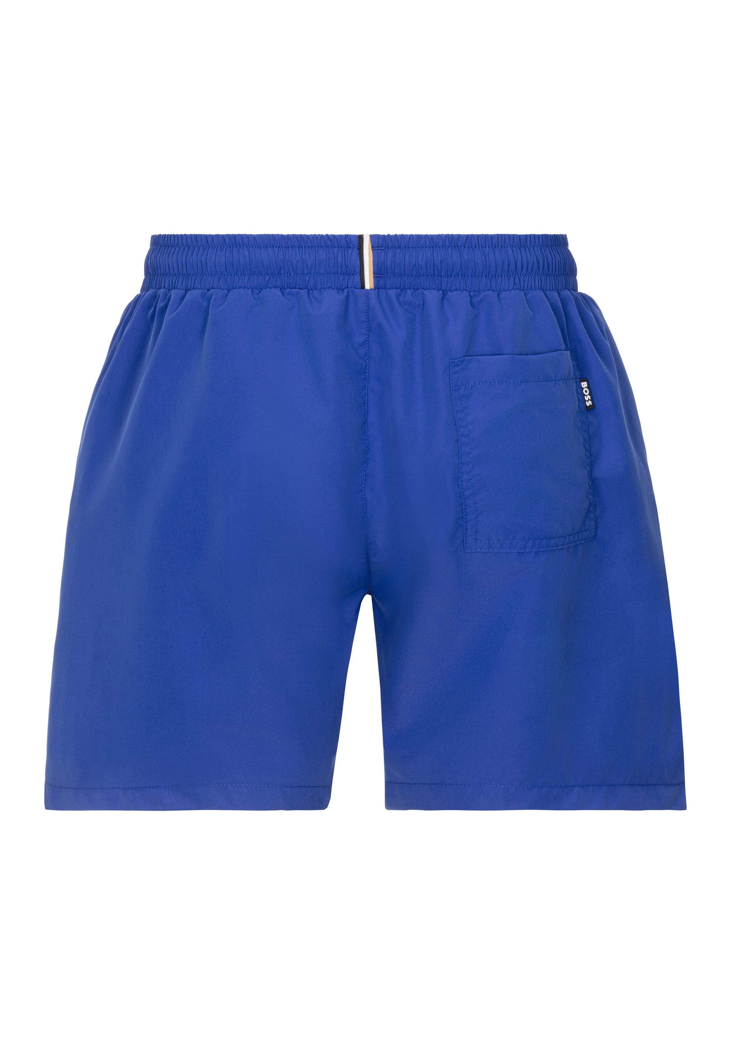 BOSS Zwemshort Dolphin met contraststrepen opzij