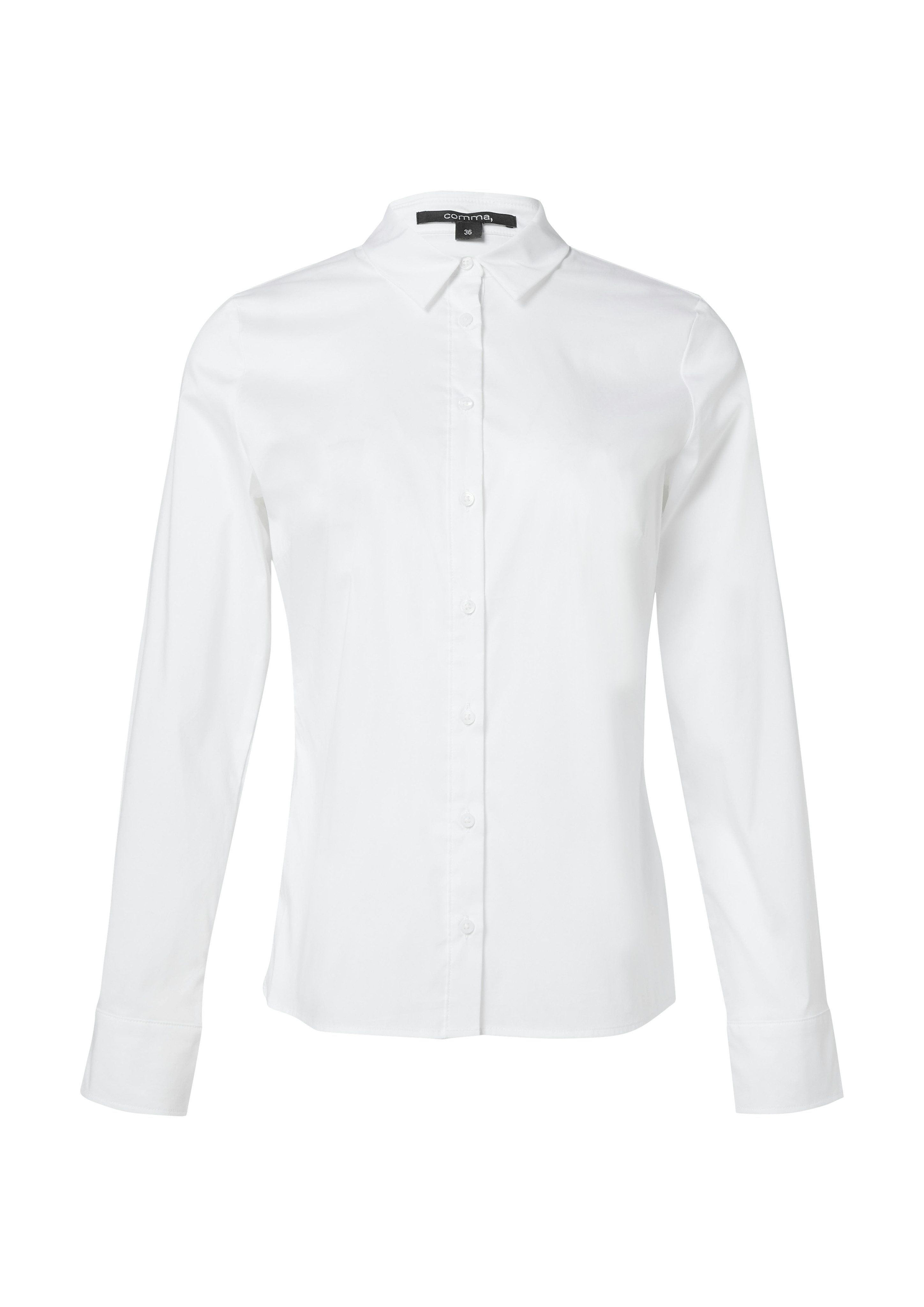 Comma Overhemdblouse met overhemdkraag