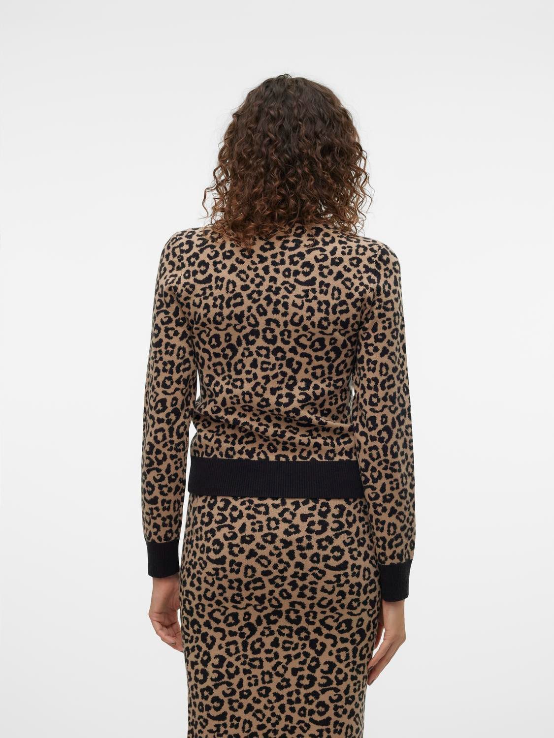 Vero Moda Gebreide trui VMARIA ART LS HIGH-NECK PULLOVER GA