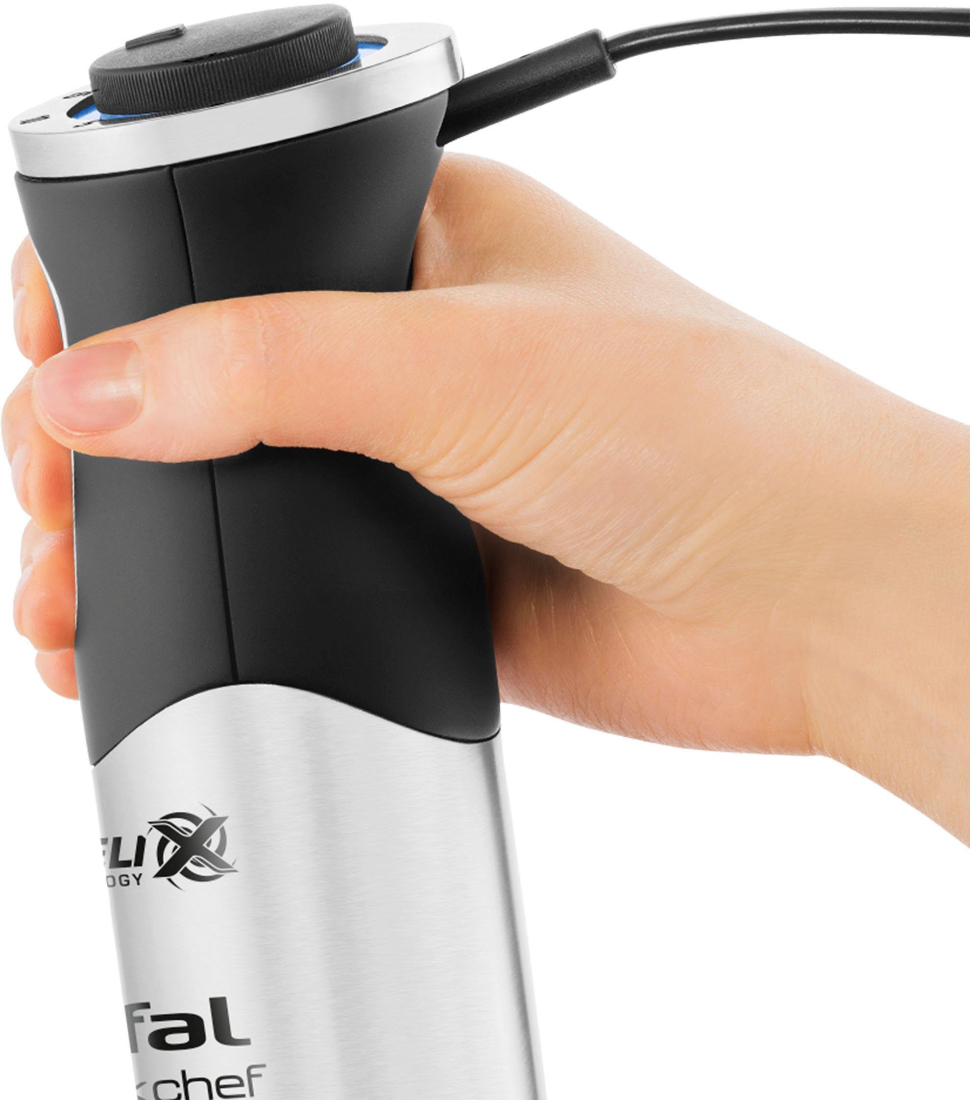 Tefal Staafmixer HB6588 Quickchef Snelheidsregeling, 4 messen met Powelix-technologie