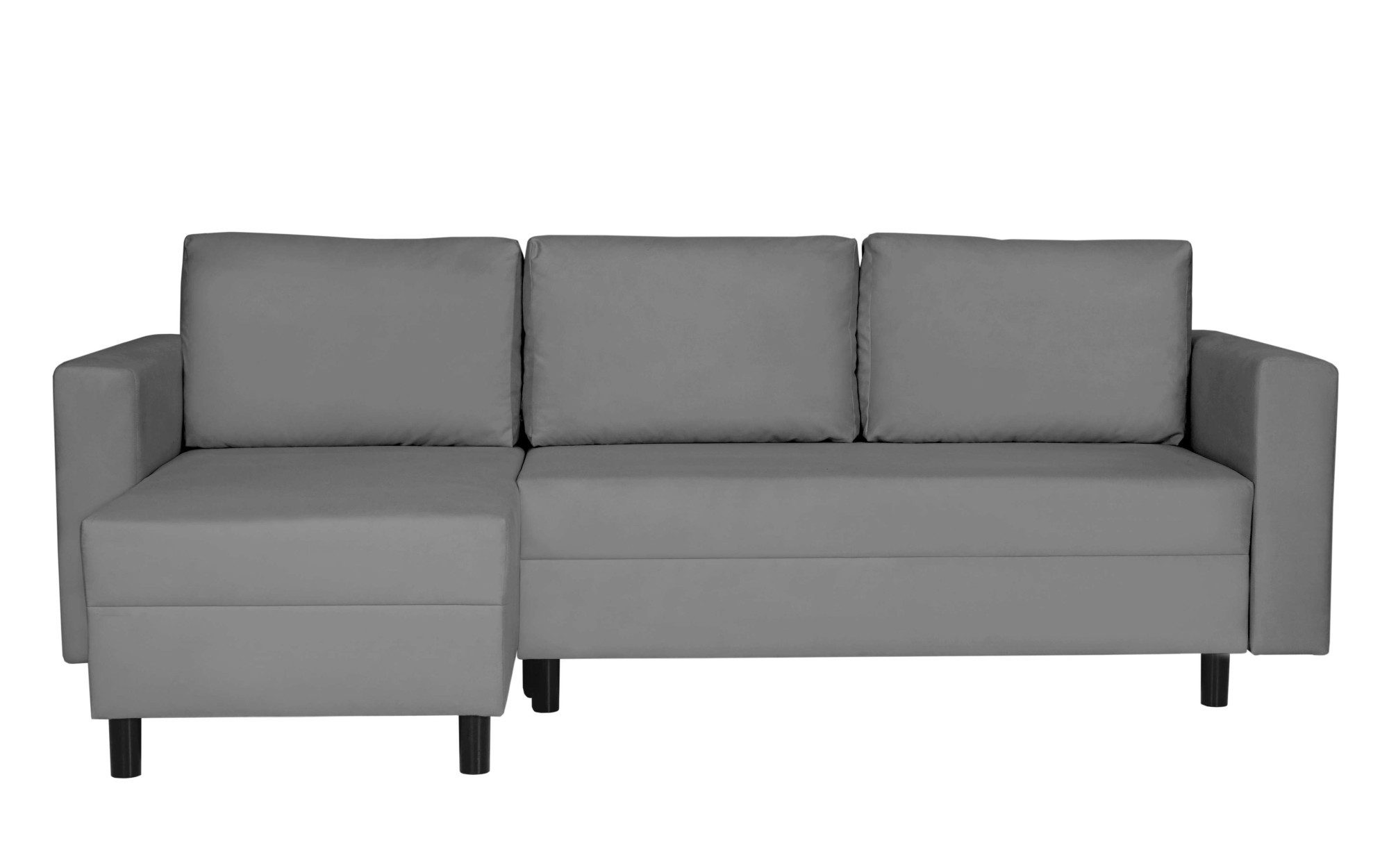 INOSIGN Hoekbank GLENOE slaapbank met bedlade, ottomane aan beide zijden te monteren L-vorm, afmetingen B/D/H: 230/135/84,5 cm, velvet & zachte structuur