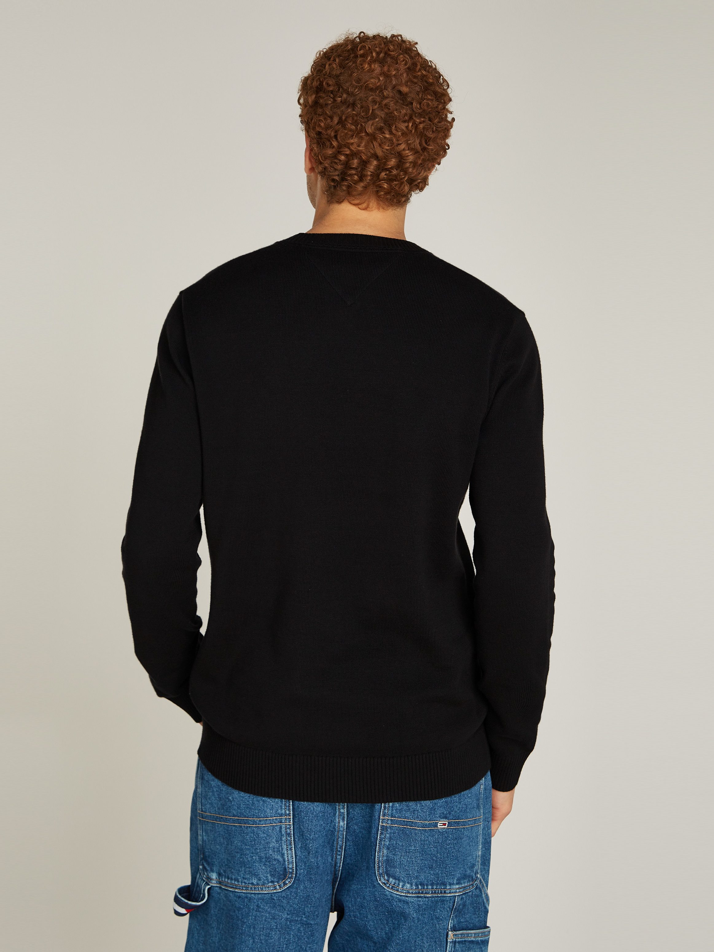 TOMMY JEANS Trui met ronde hals TJM SLIM ESSENTIAL LIGHT SWEATER
