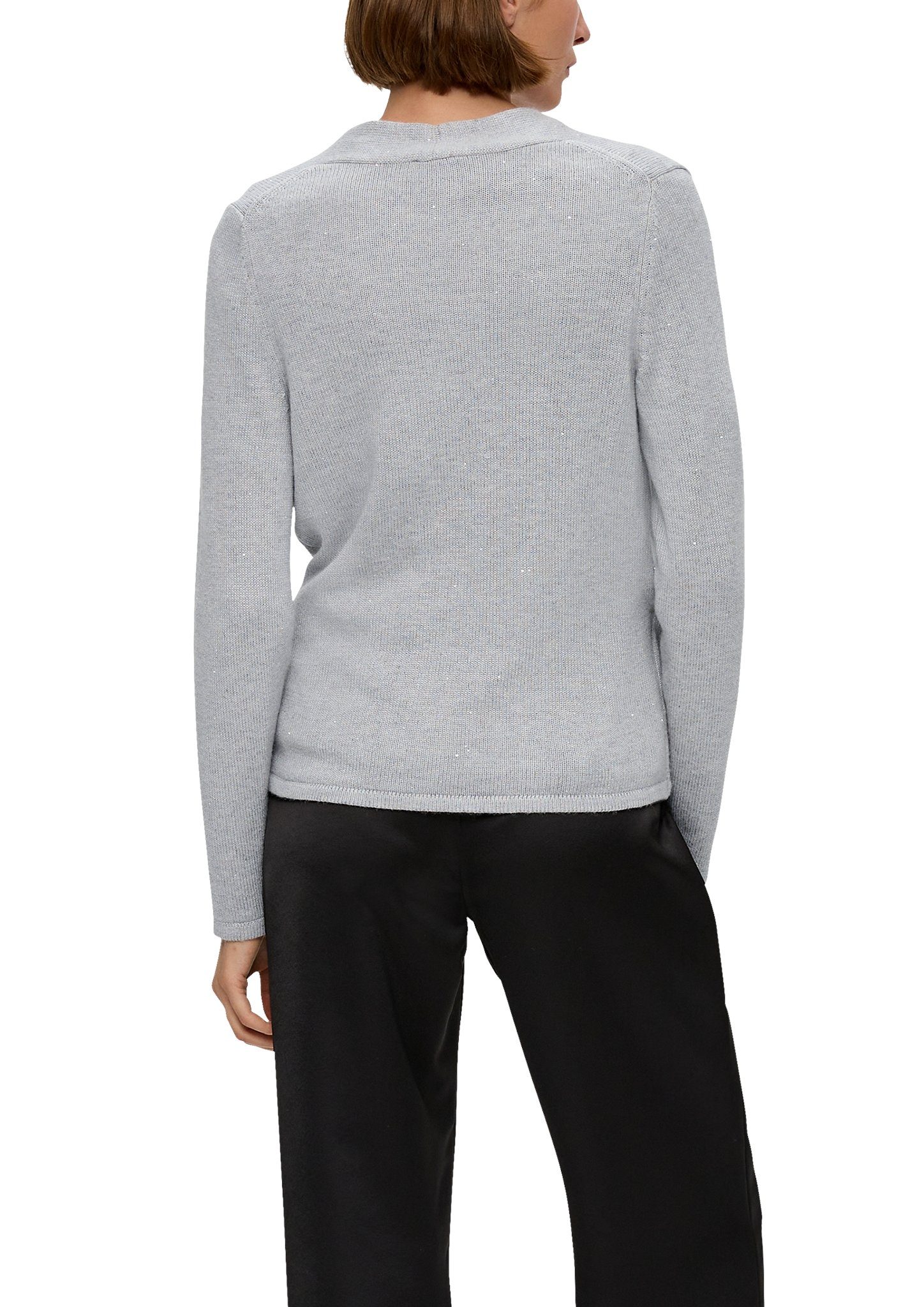 s.Oliver BLACK LABEL Gebreide trui in wikkel-look