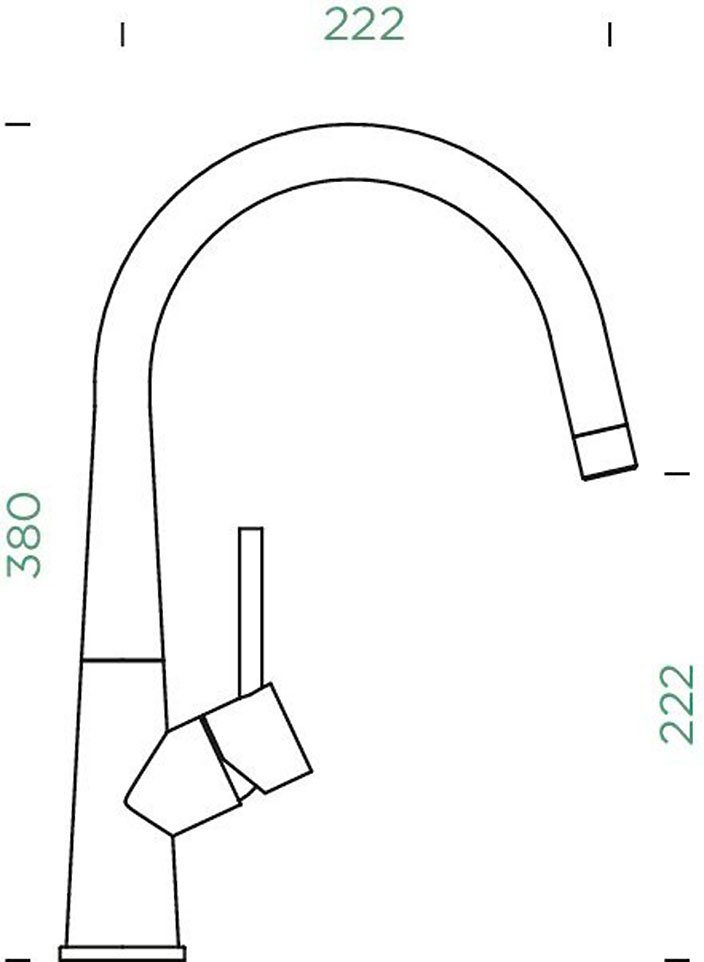 Schock Keukenkraan CONOS FA Feestuitloop, fluisterperlator, draaibereik 360°