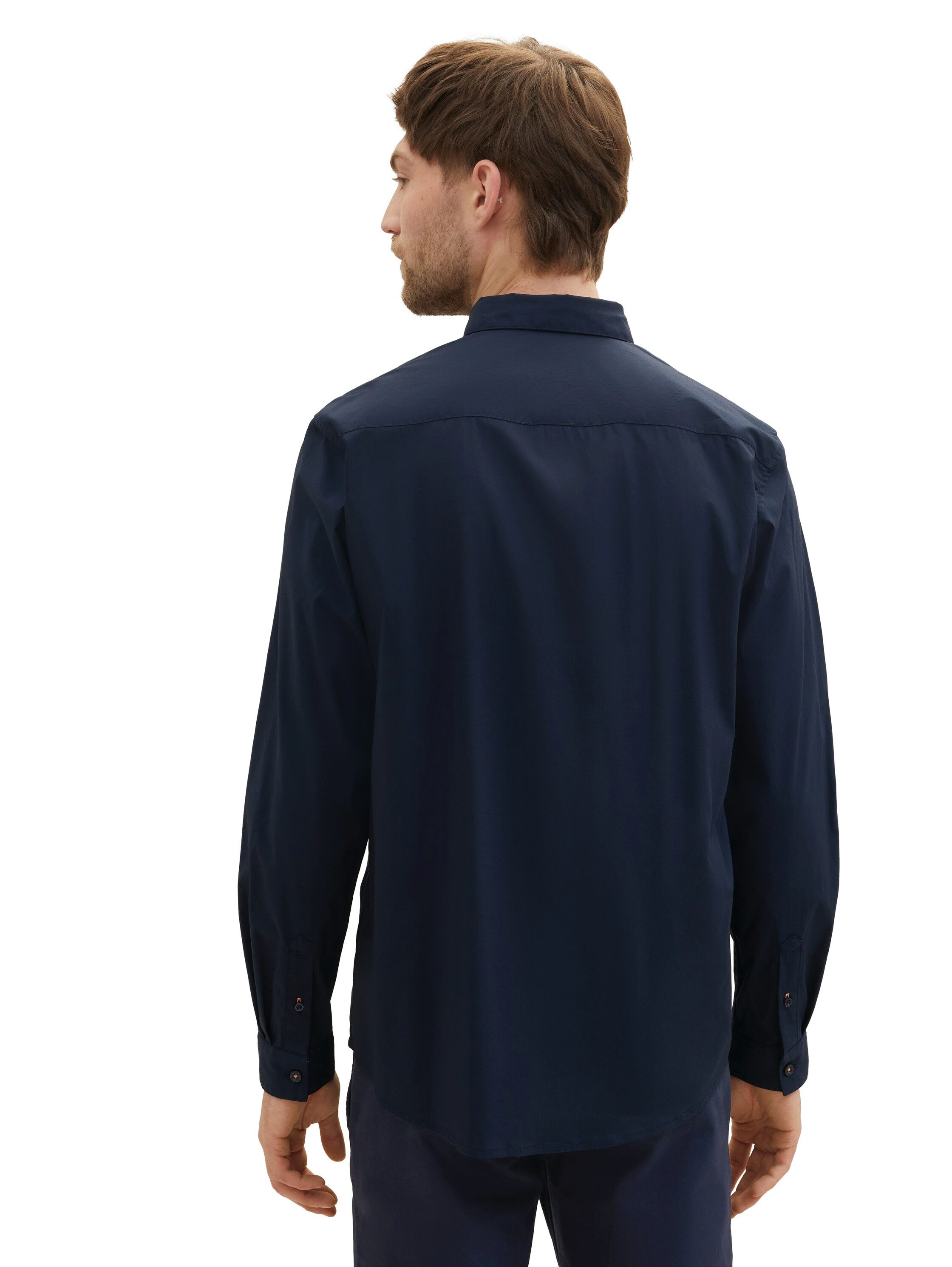 Tom Tailor Overhemd met lange mouwen POPLIN met manchetten