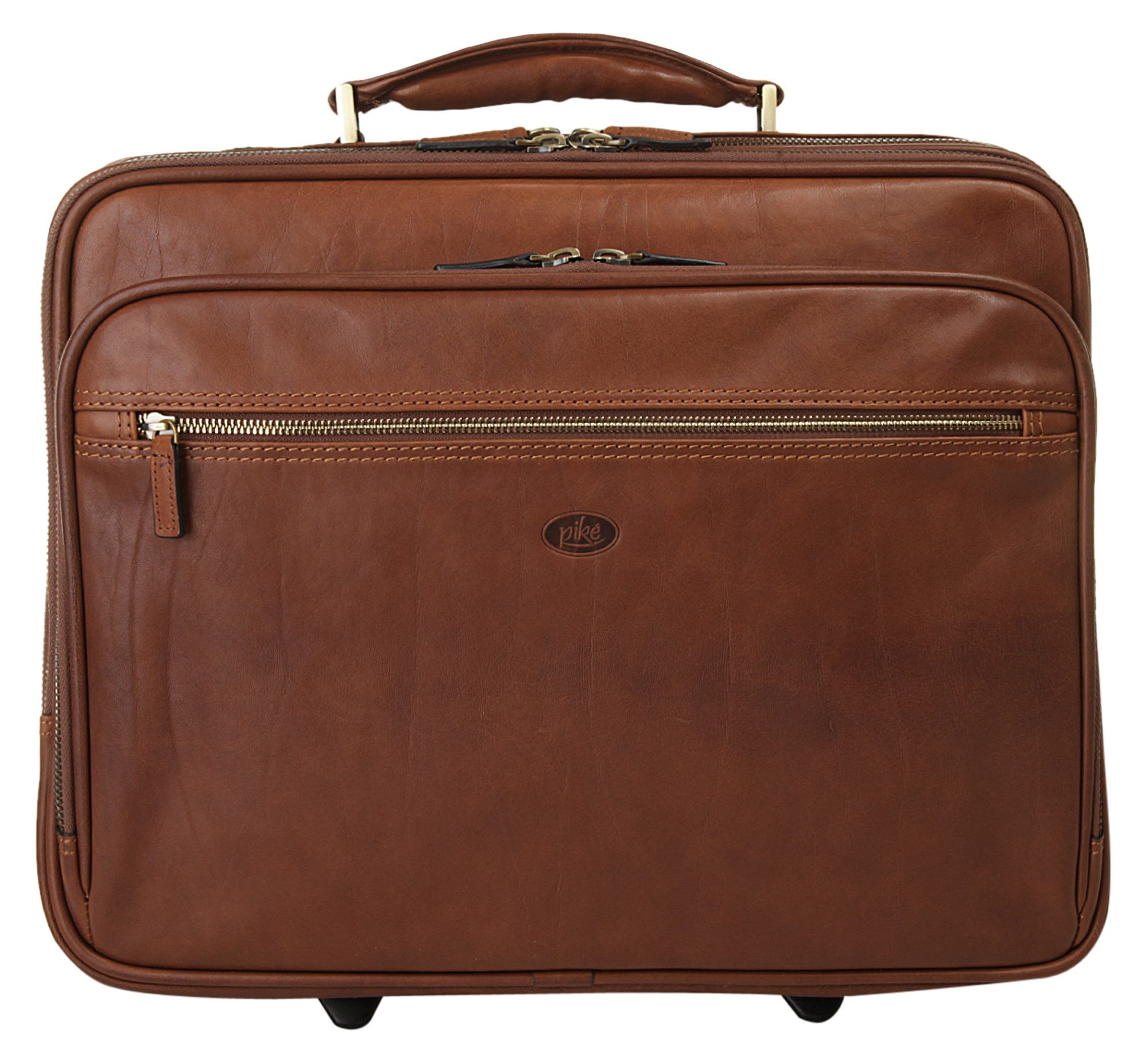 Piké Weekendtas Ferrara echt leder heren tassen & rugzakken maat one size (40 x 35 x 18 cm - 25 l) bruin