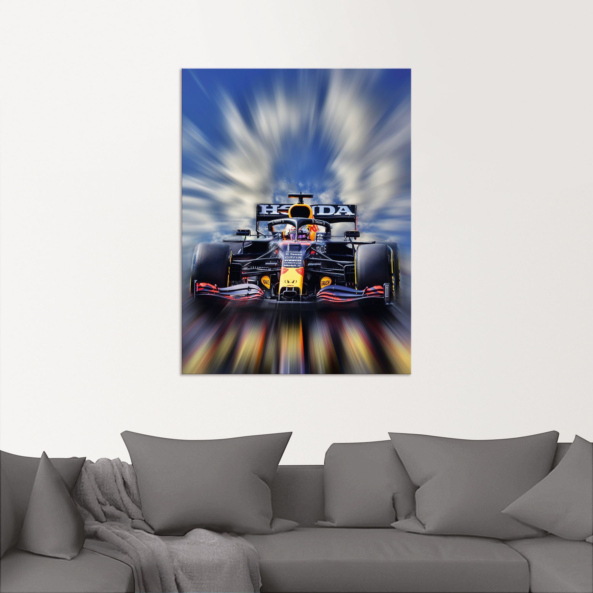 Artland Artprint Max Verstappen - wereldkampioen Formule 1 als artprint van aluminium, artprint voor buiten, artprint op linnen, poster, muursticker