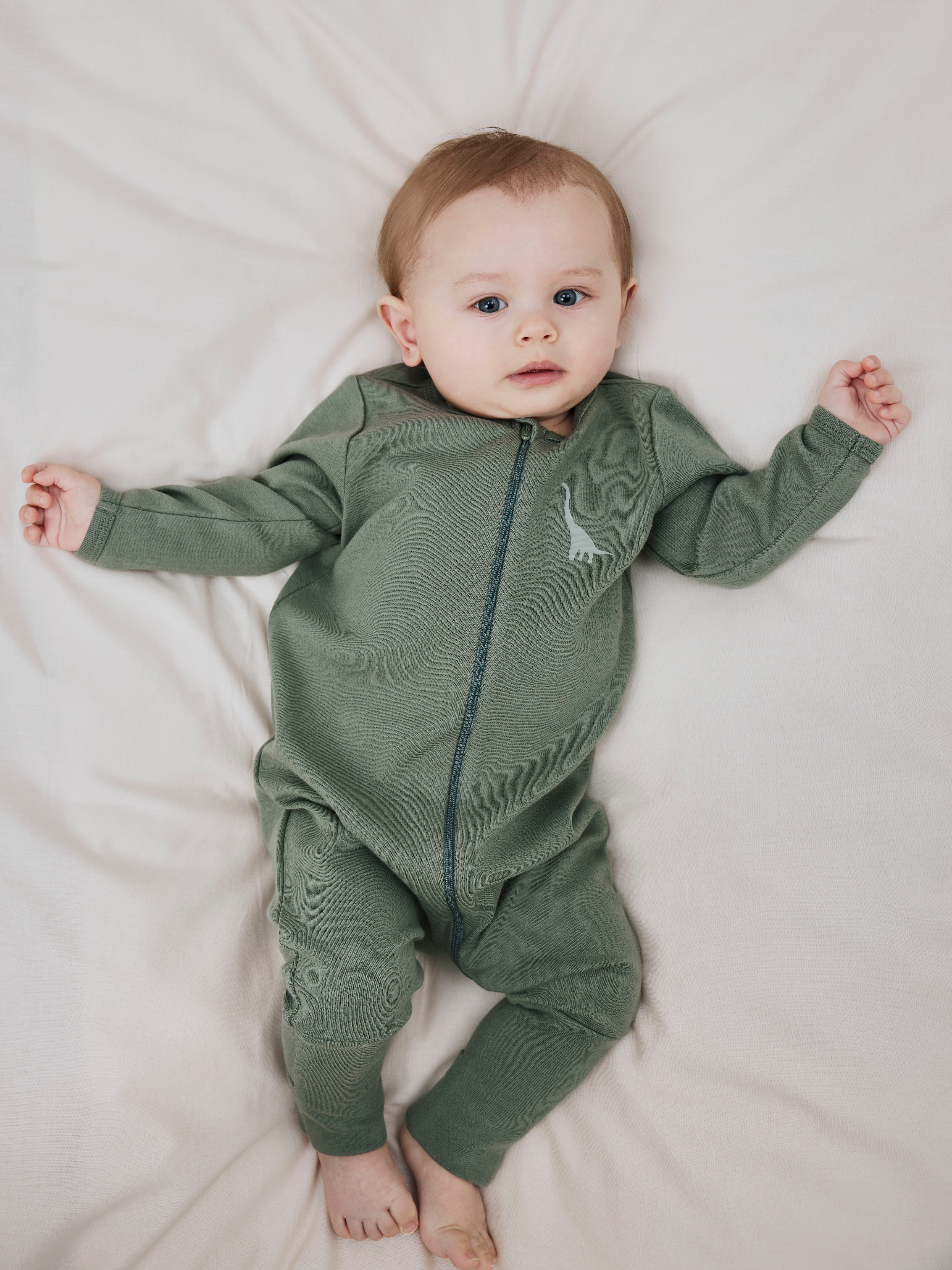 Name It Pyjama NBMNIGHTSUIT 2P ZIP FF GREEN DINO NOOS (set, 2-delig)