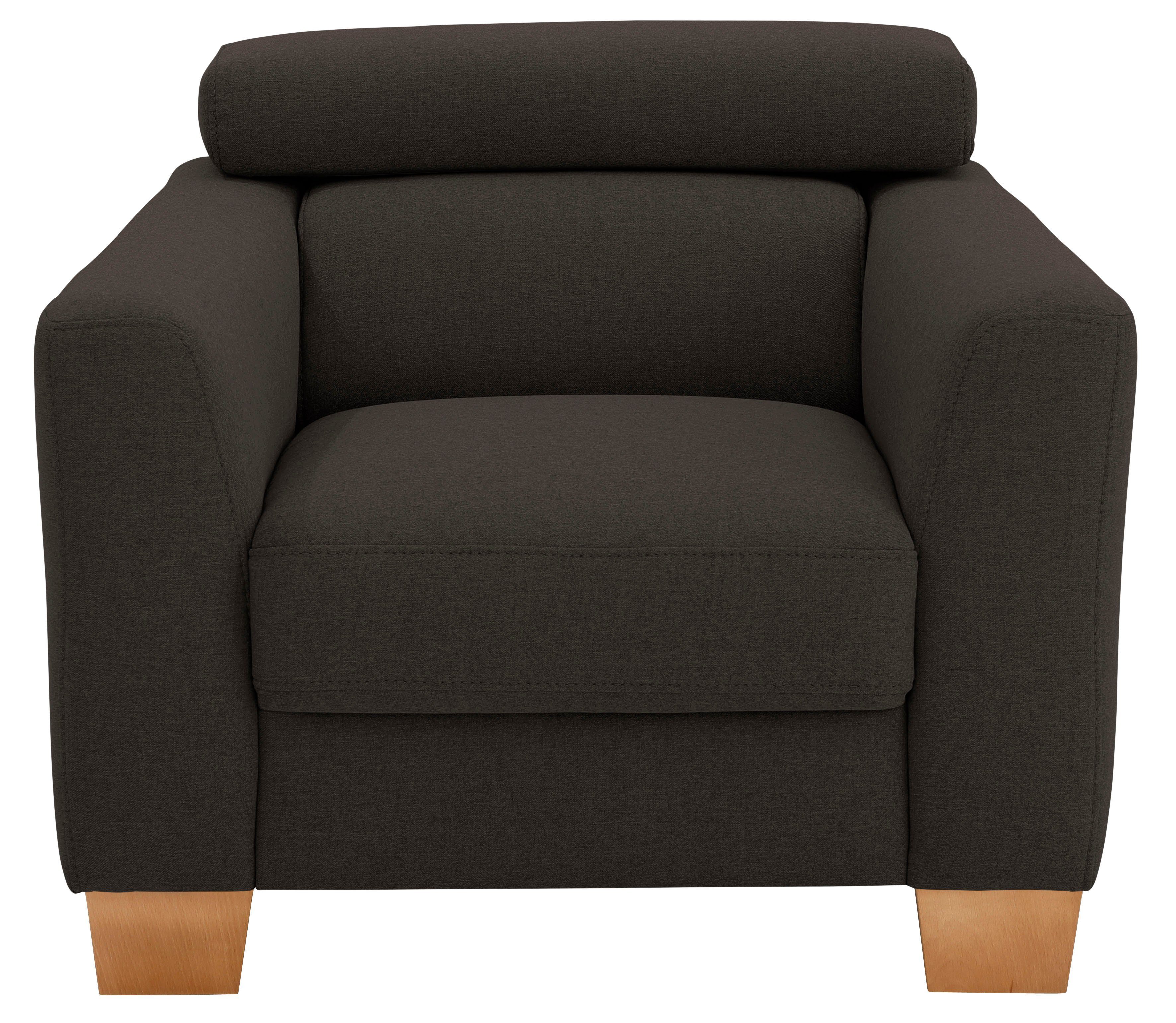 Home affaire Fauteuil Steve premium luxe met verstelbare hoofdsteun, belastbaar tot 140 kg