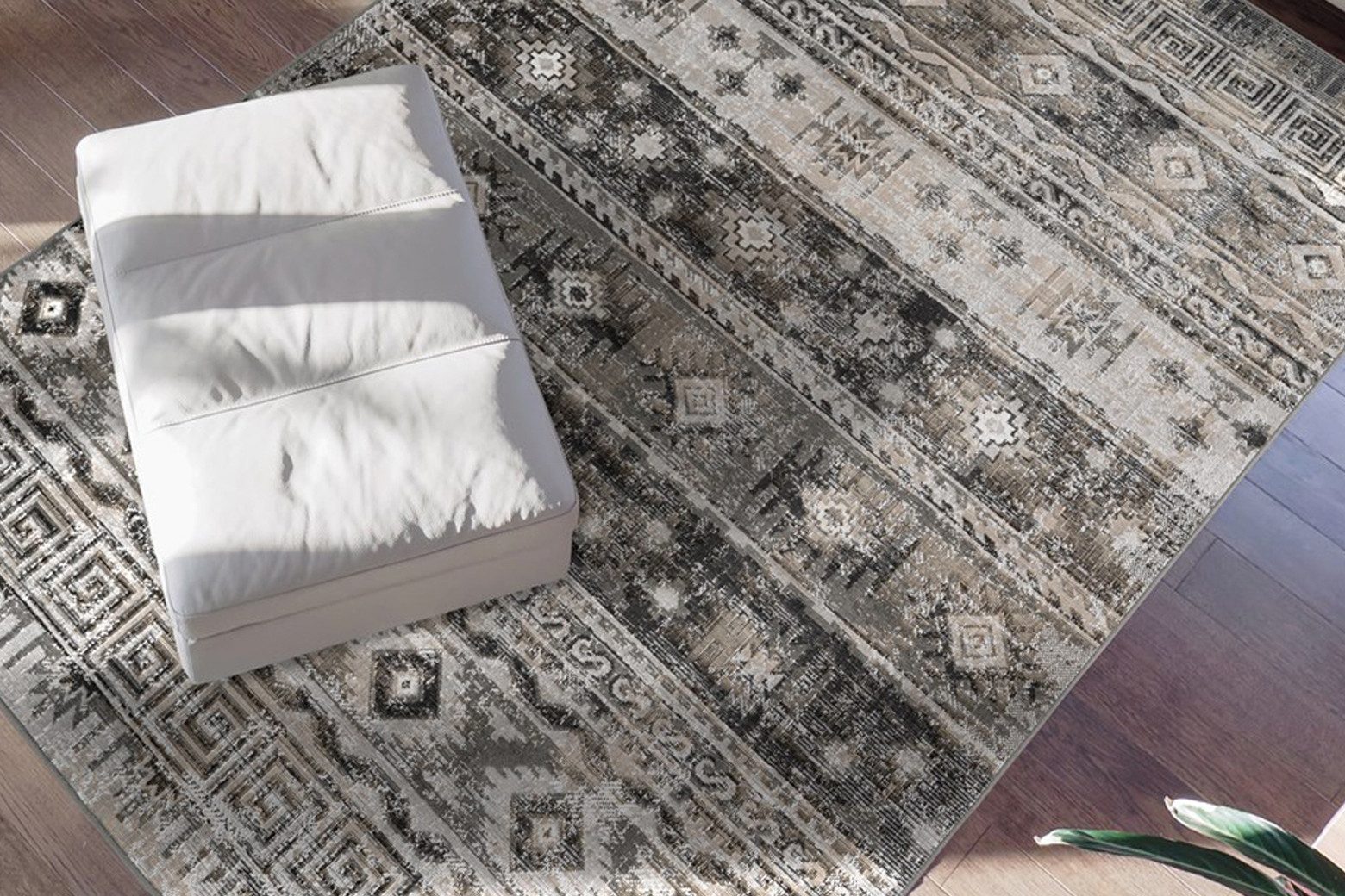 calo-deluxe Vloerkleed Ruzica-303 Platweefsel, vintage-design, woonkamer