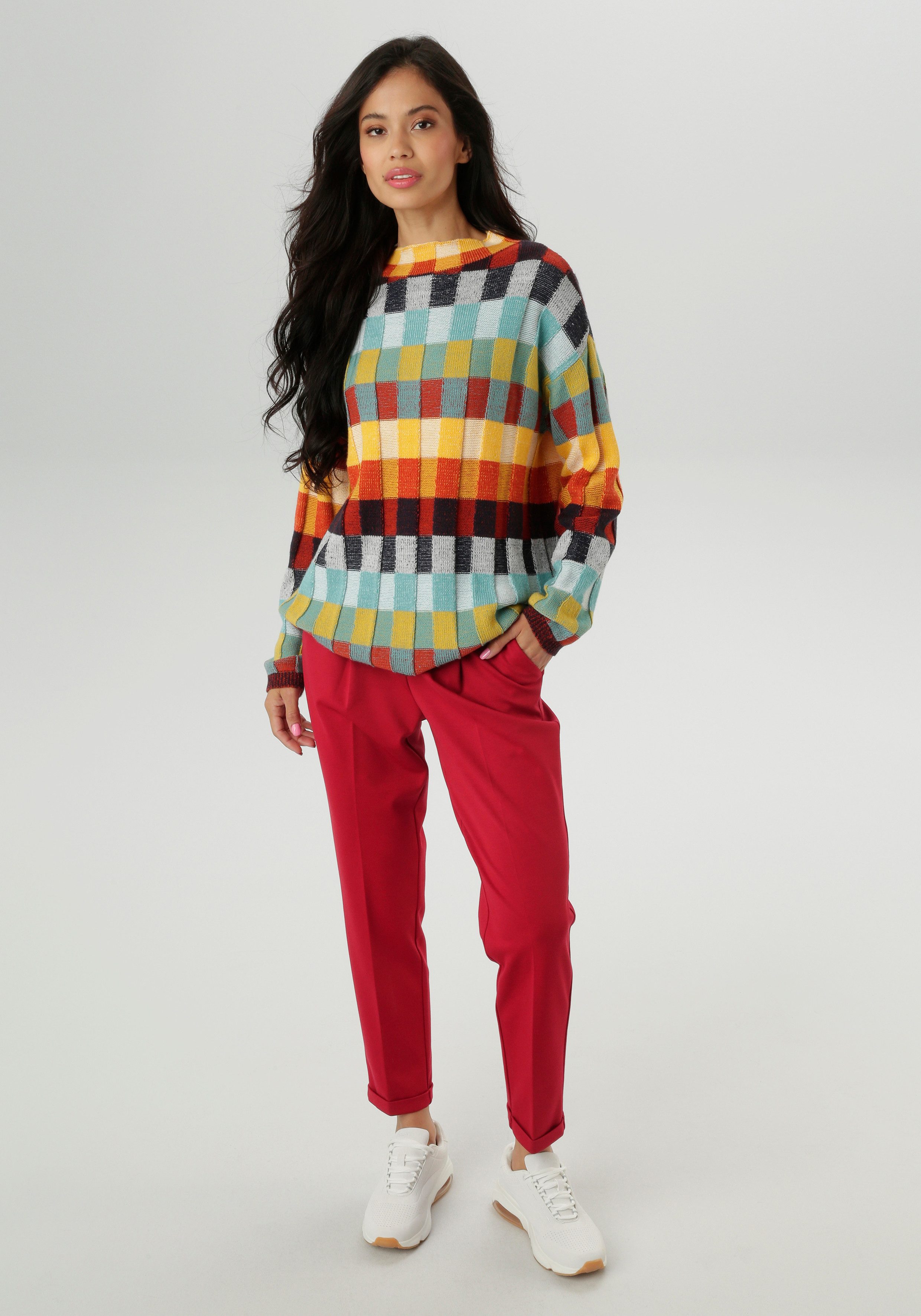 Aniston SELECTED Comfortbroek met plooien