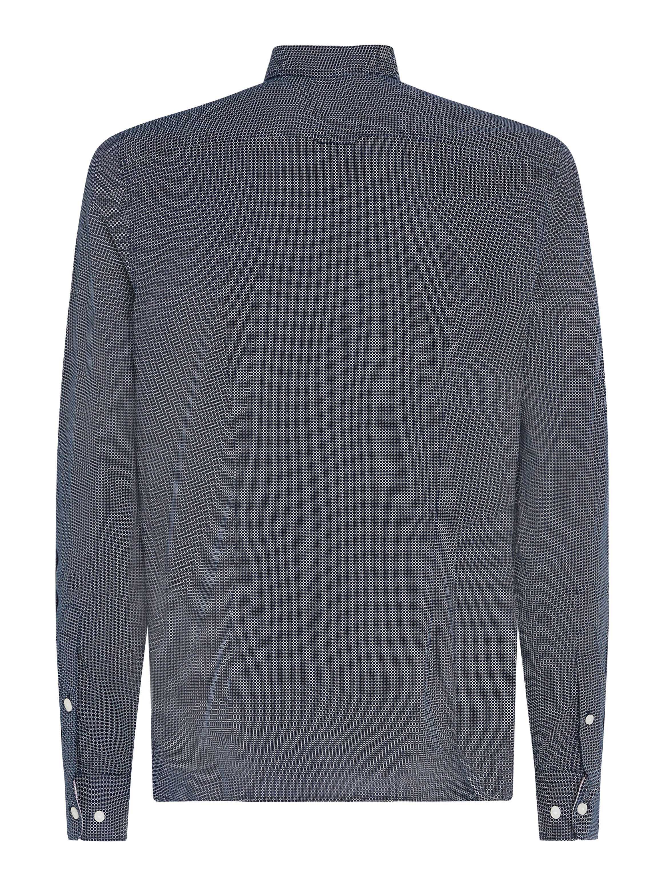 Tommy Hilfiger Businessoverhemd FLEX MICRO FOULARD SF SHIRT Met minimal-print button-down-kraag