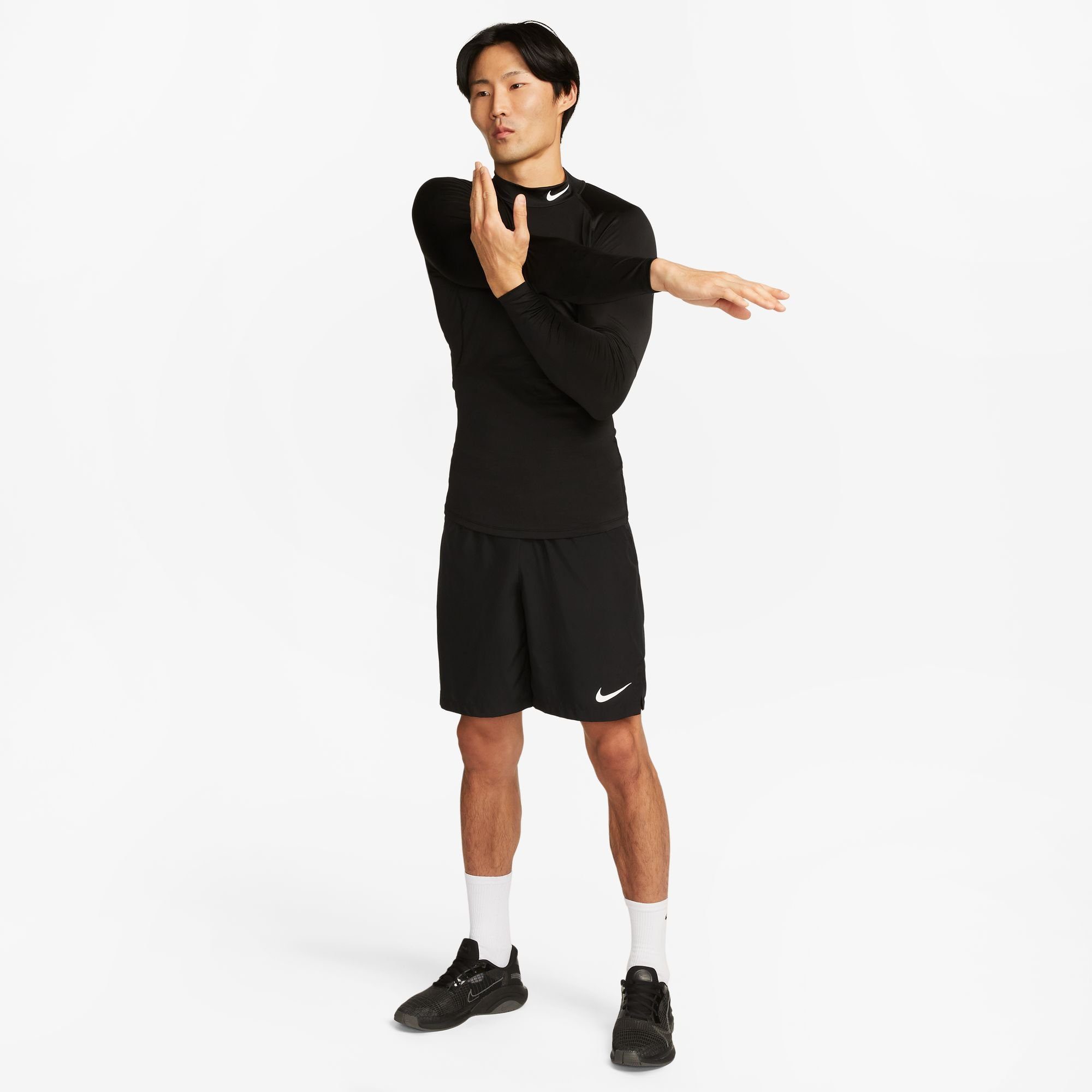 Nike Trainingsshirt PRO DRI-FIT MEN'S LONG-SLEEVE TIGHT-FITTING MOCK-NECK TOP