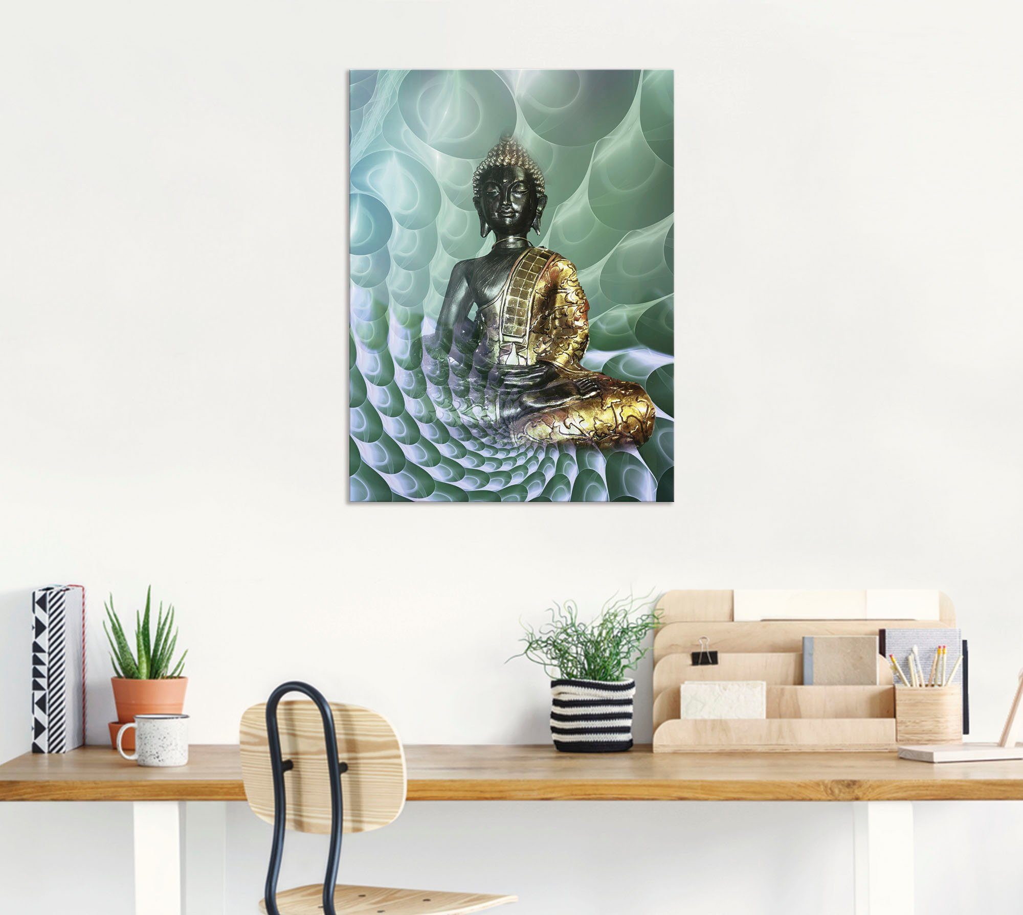 Artland Artprint Boeddha’s droomwereld CB als artprint van aluminium, artprint voor buiten, artprint op linnen, poster, muursticker