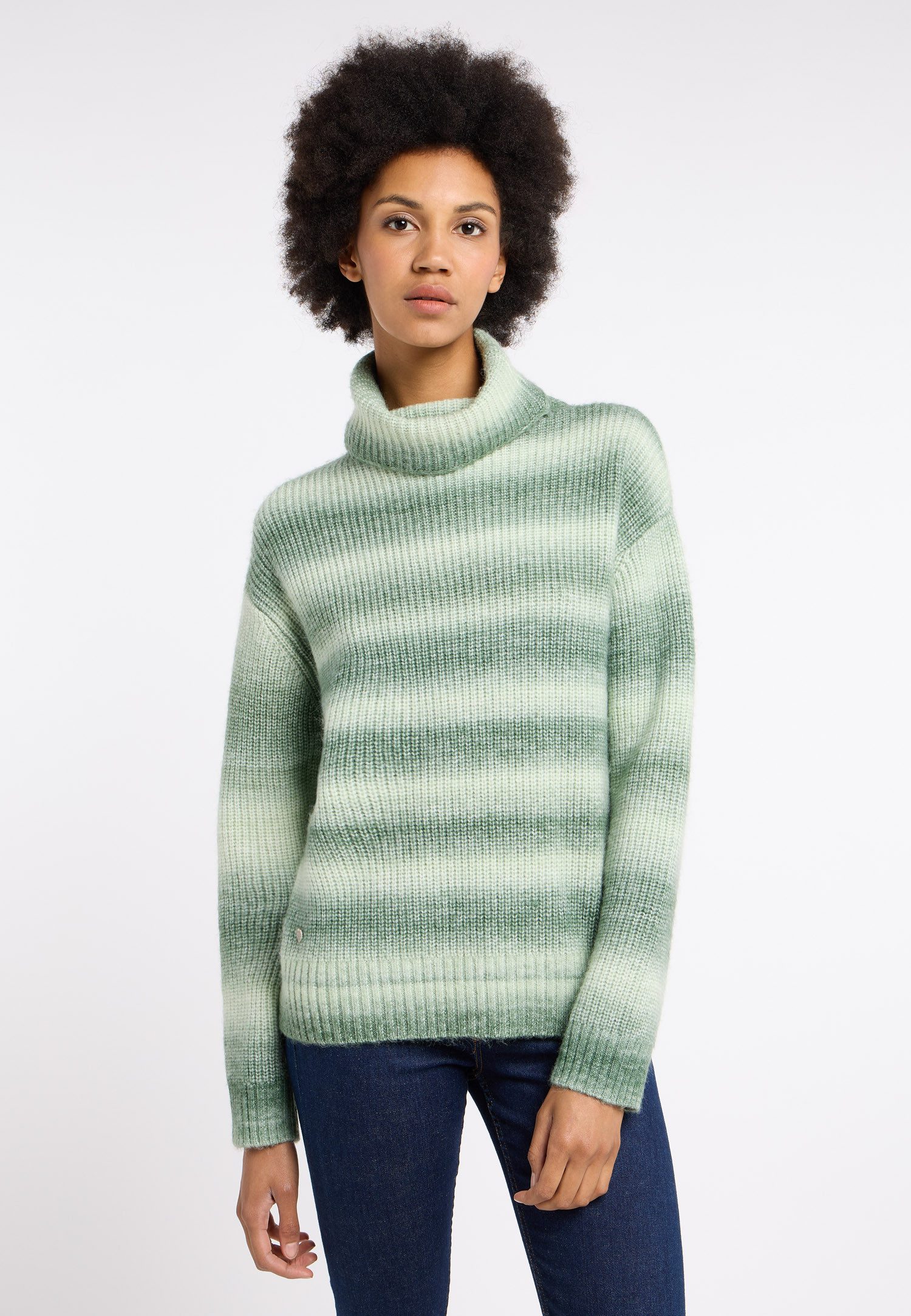 Ragwear Coltrui SAFINA met kleurrijk gestreept breipatroon