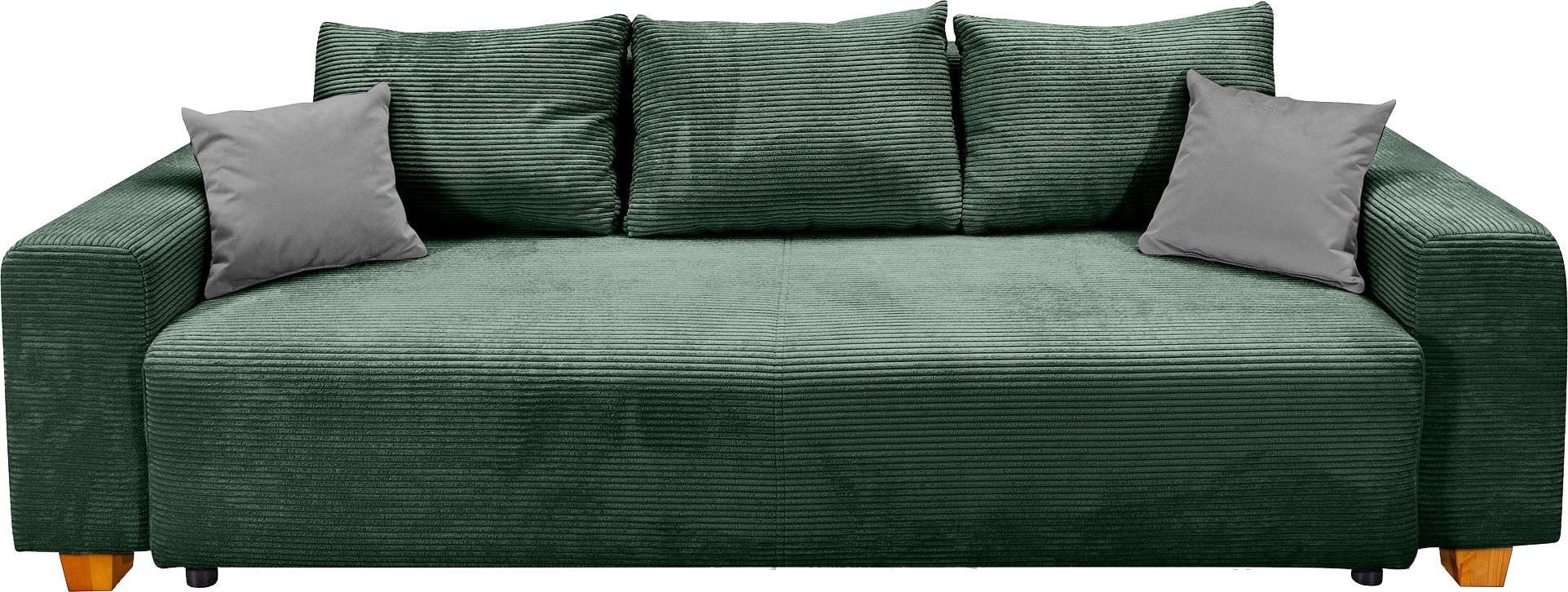COLLECTION AB Slaapbank Yves Bedfunctie, bedlade, bonnellvering, rugkussen, sierkussen