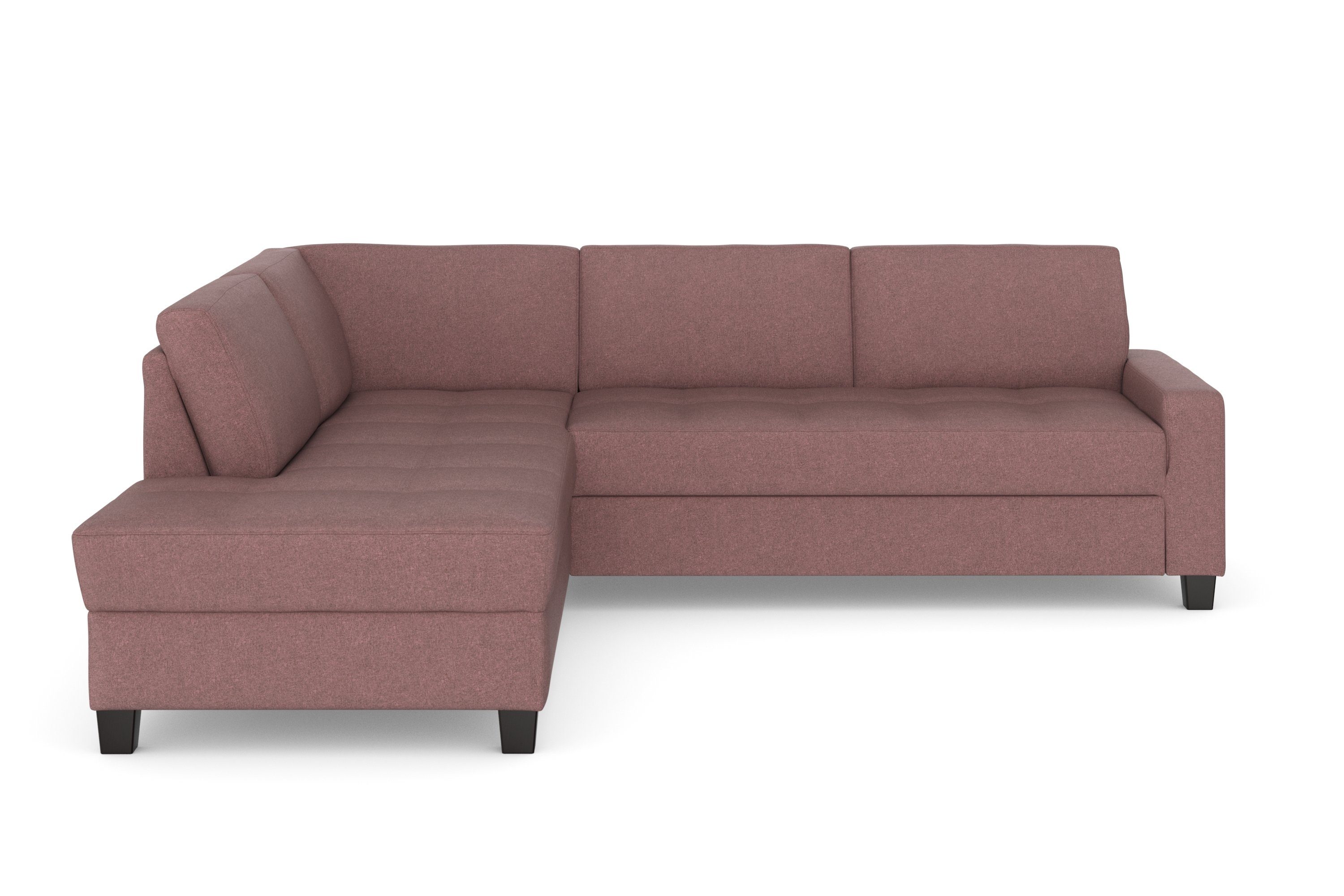 DOMO collection Hoekbank Florentina tijdloos en elegant, zitnaden als designelement, L-vorm