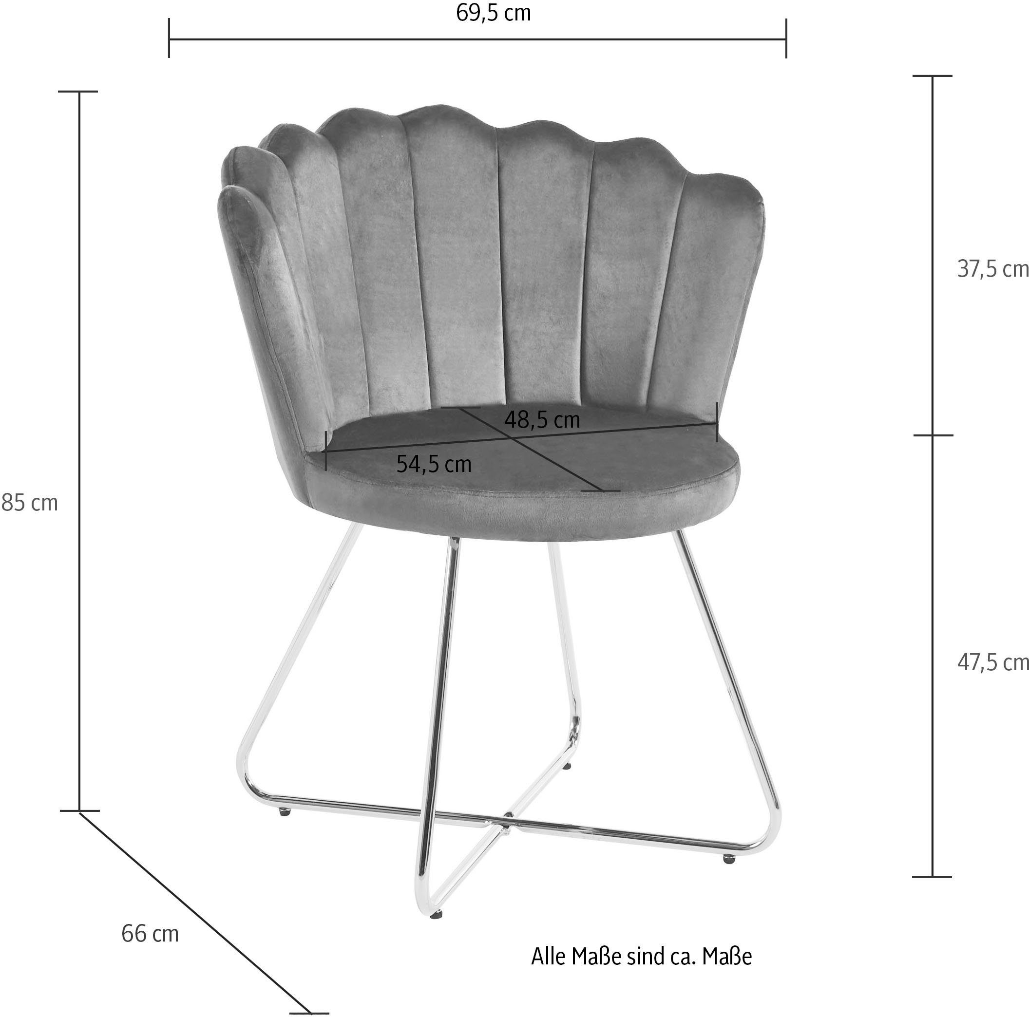 SalesFever Stoel Kuip design (set, 2 stuks)