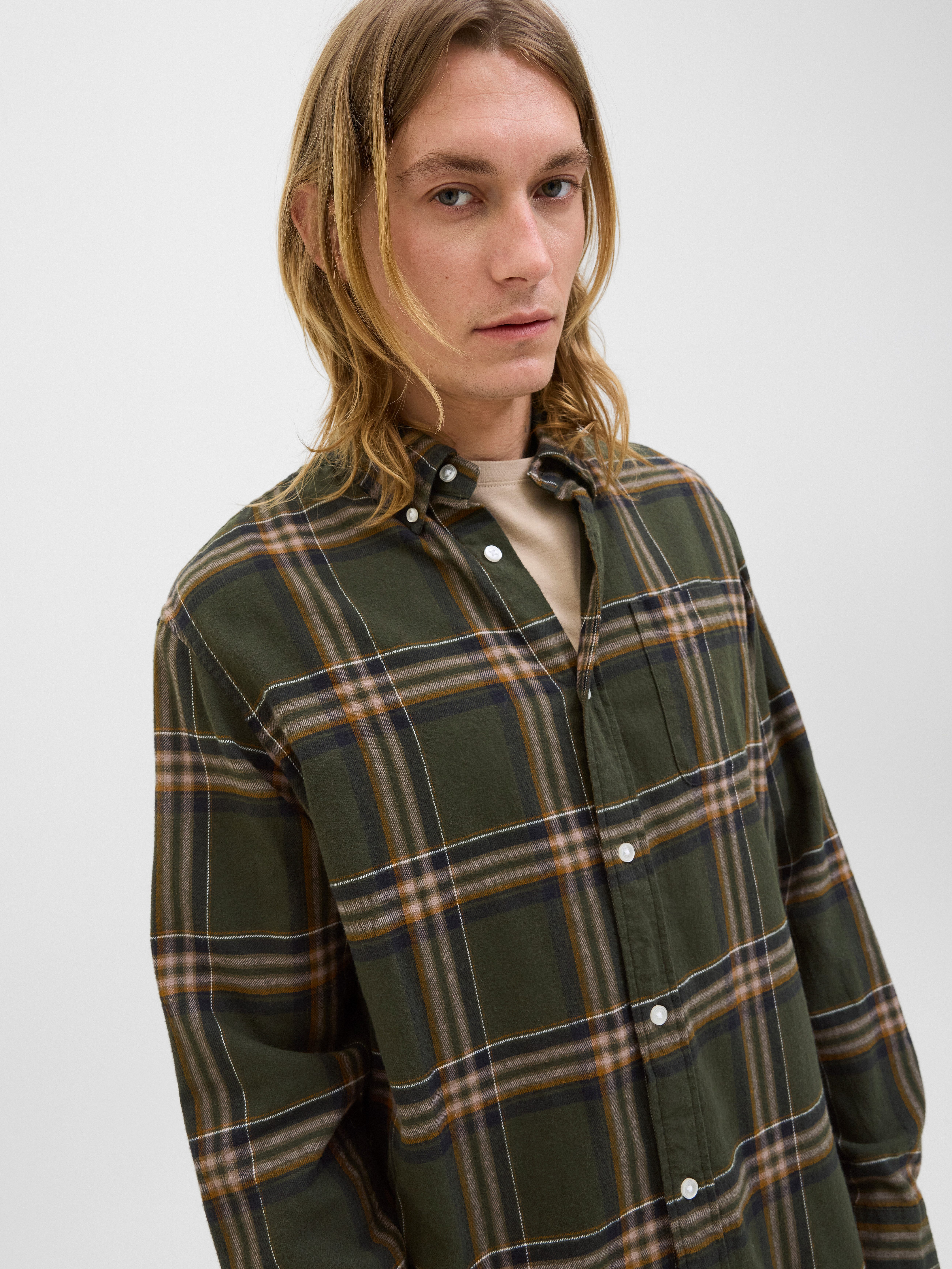 Jack & Jones Overhemd met lange mouwen JJECLASSIC FLANNEL CHECK SHIRT LS SN