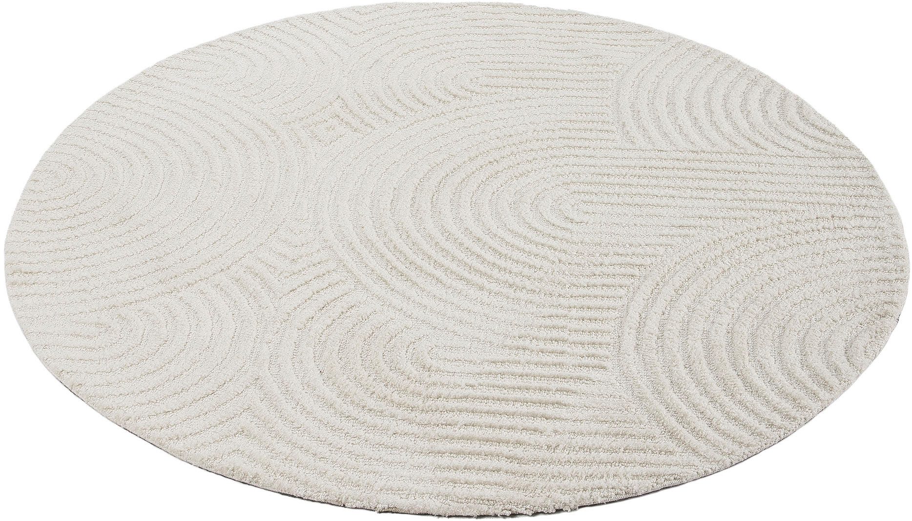 carpetfine Vloerkleed Holly Zen 1 Hoog-laag effect, geometrisch, tijdloos ontwerp, decoratief hoogtepunt