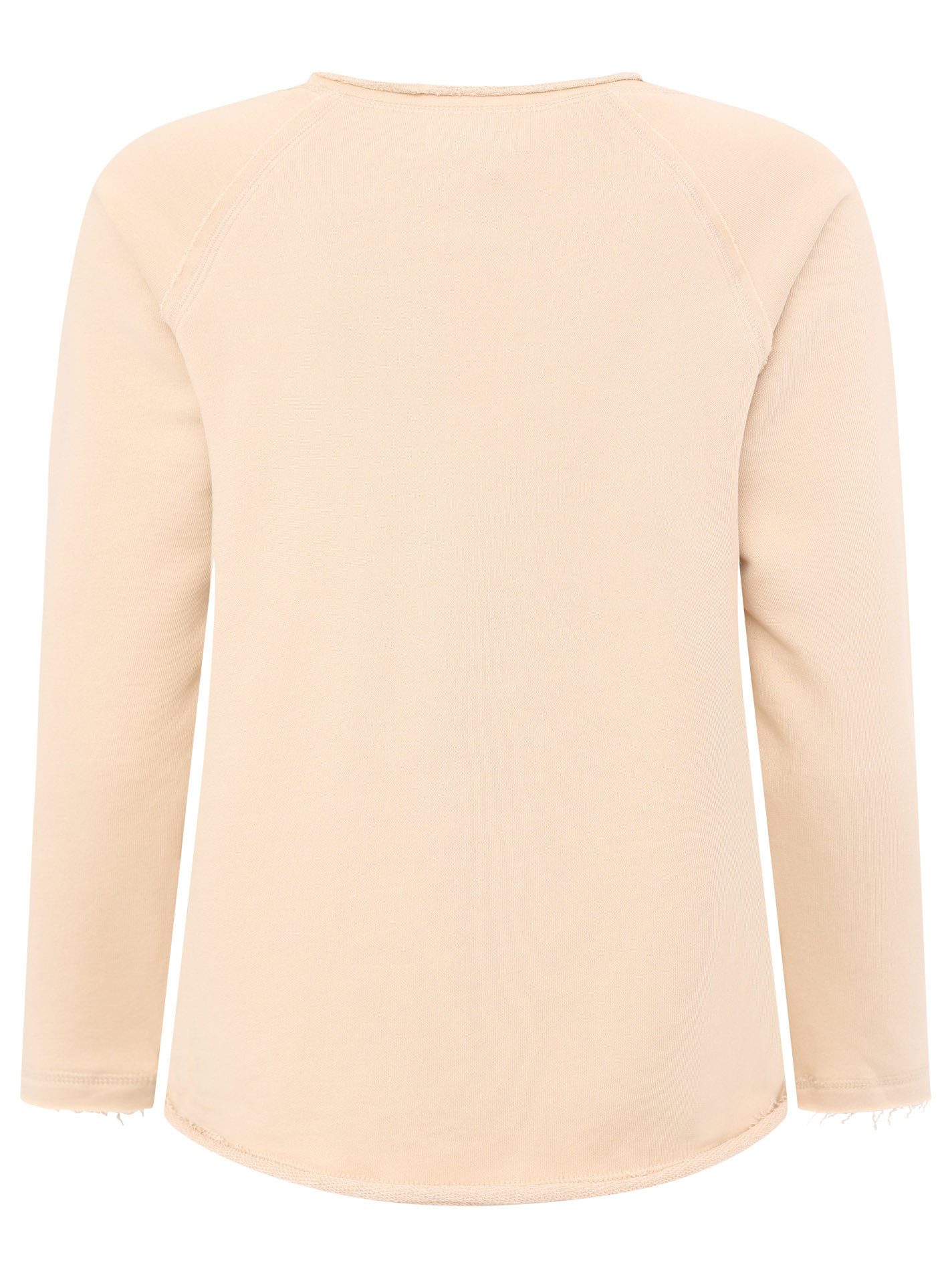 Zwillingsherz Sweatshirt Tweelinghart met creatieve borstgrafiek