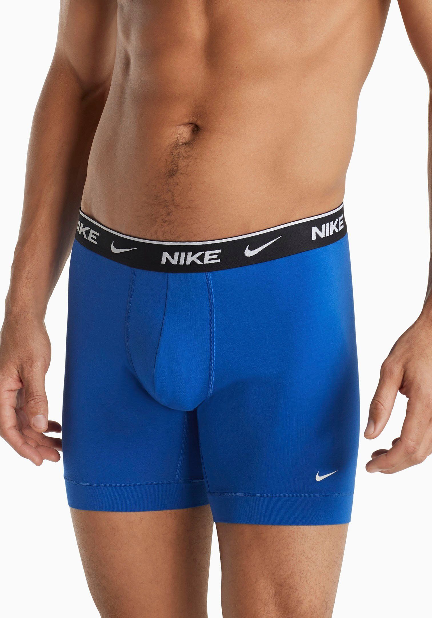 NIKE Underwear Boxershort BOXER BRIEF 3PK met bijzonder lange pijpen en nike logo-elastiek (3 stuks)