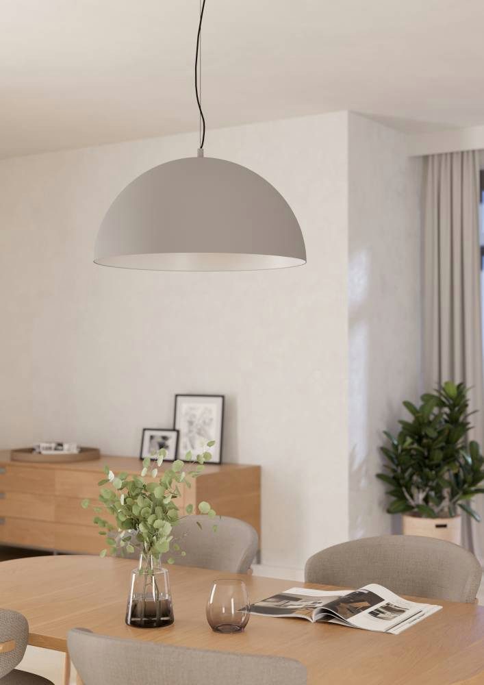 EGLO Hanglamp GAETANO 1 Hanglamp, staal, E27, hanglamp, eettafellamp, lamp (1 stuk)