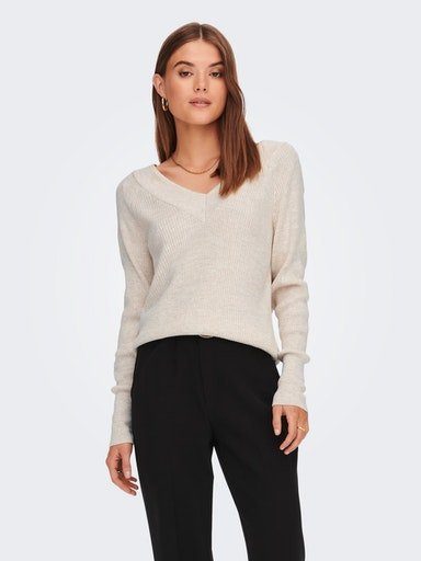 Only Trui met V-hals ONLNEW TESSA L/S V-NECK PULLOVER NCA KNT